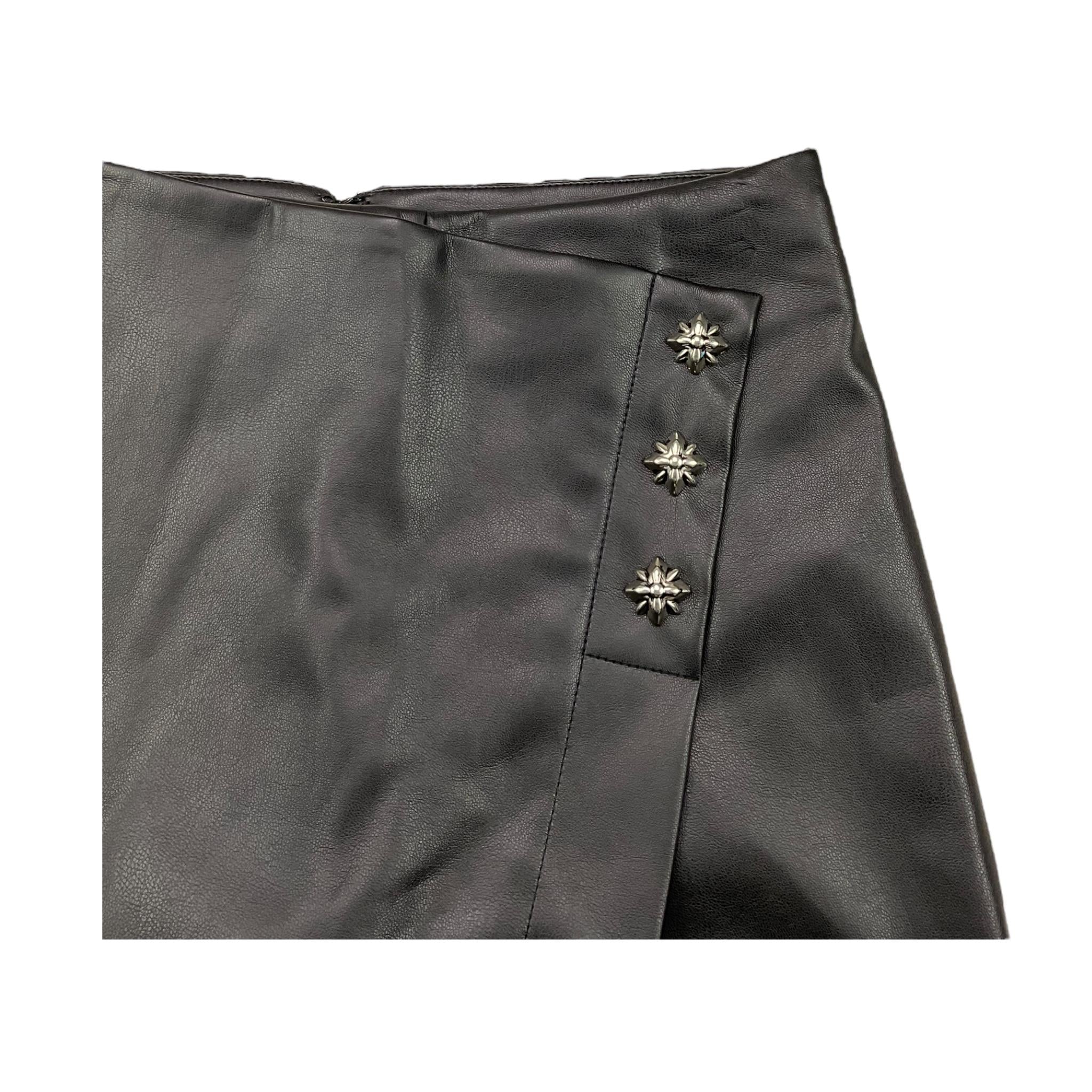 JOHN RICHMOND short in ecopelle tinta unita Nero per Bambina RGA25180GO NERO JOHN RICHMOND