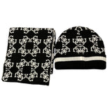 GUESS set cappello-sciarpa tinta unita logato Nero per Bambina J4BZ04Z3H40 NERO GUESS