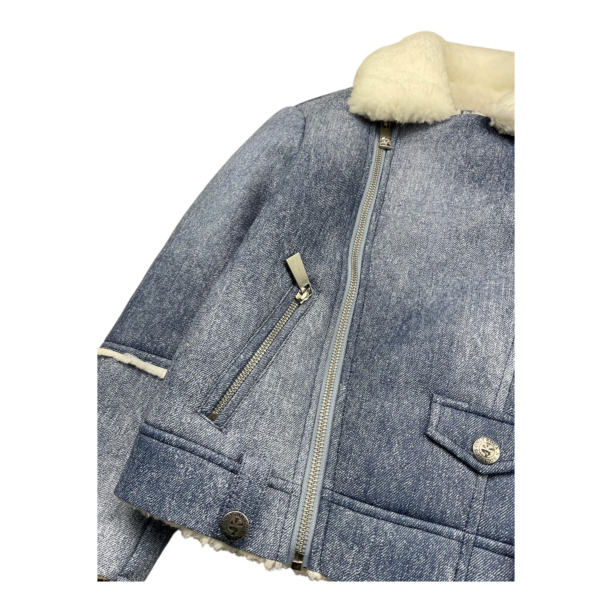 JOHN RICHMOND montone tinta unita effetto denim Blu per Bambino RBA25140GB BLU JOHN RICHMOND