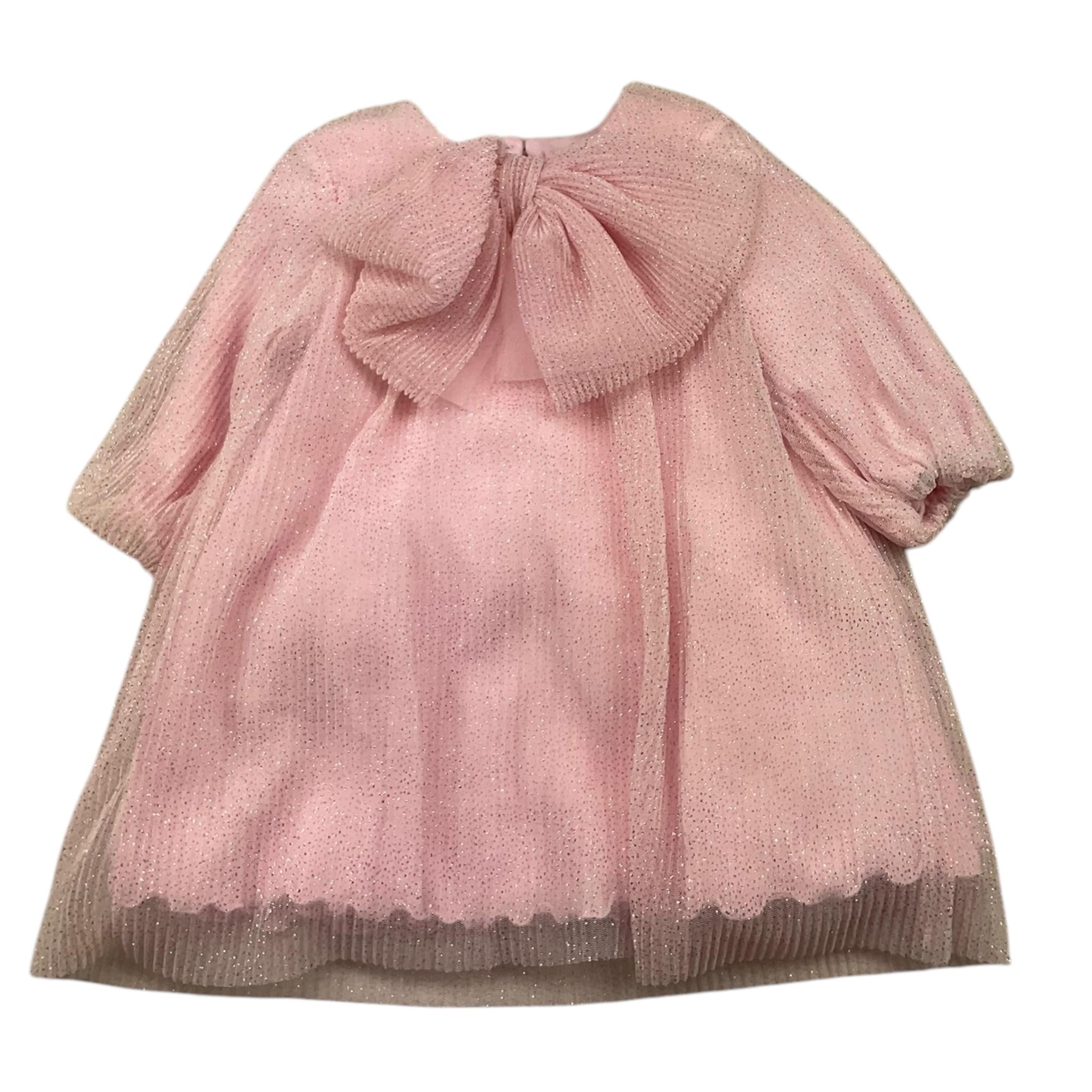 LE BEBE' abito manica lunga tinta unita Rosa per Neonata LBG6173 ROSA LE BEBE'