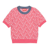 DIESEL t-shirt in maglia logata Fuxia per Bambina J01835 FUXIA DIESEL