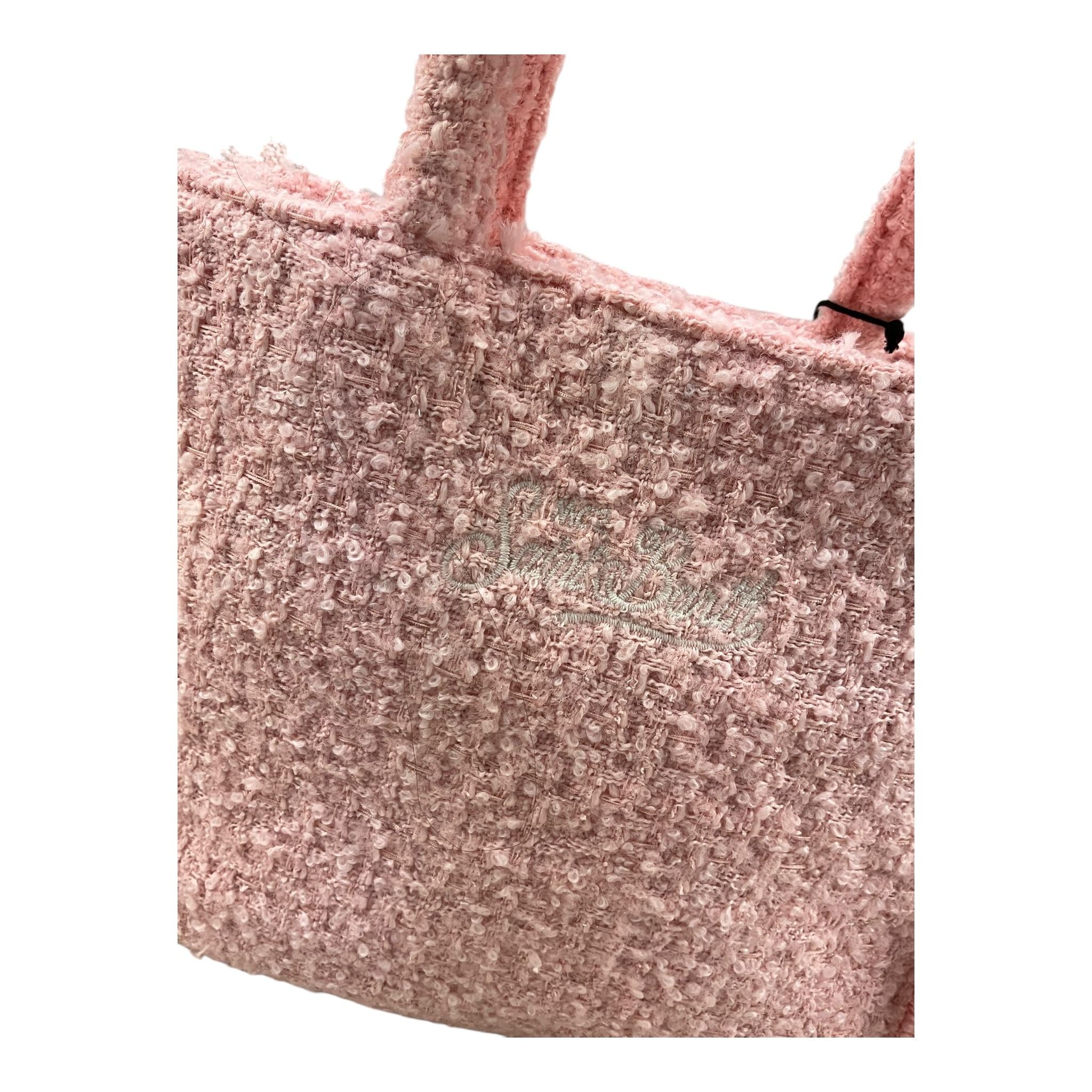 SAINT BARTH borsa tinta unita con logo Rosa per Bambina COLETTETWEED ROSA SAINT BARTH
