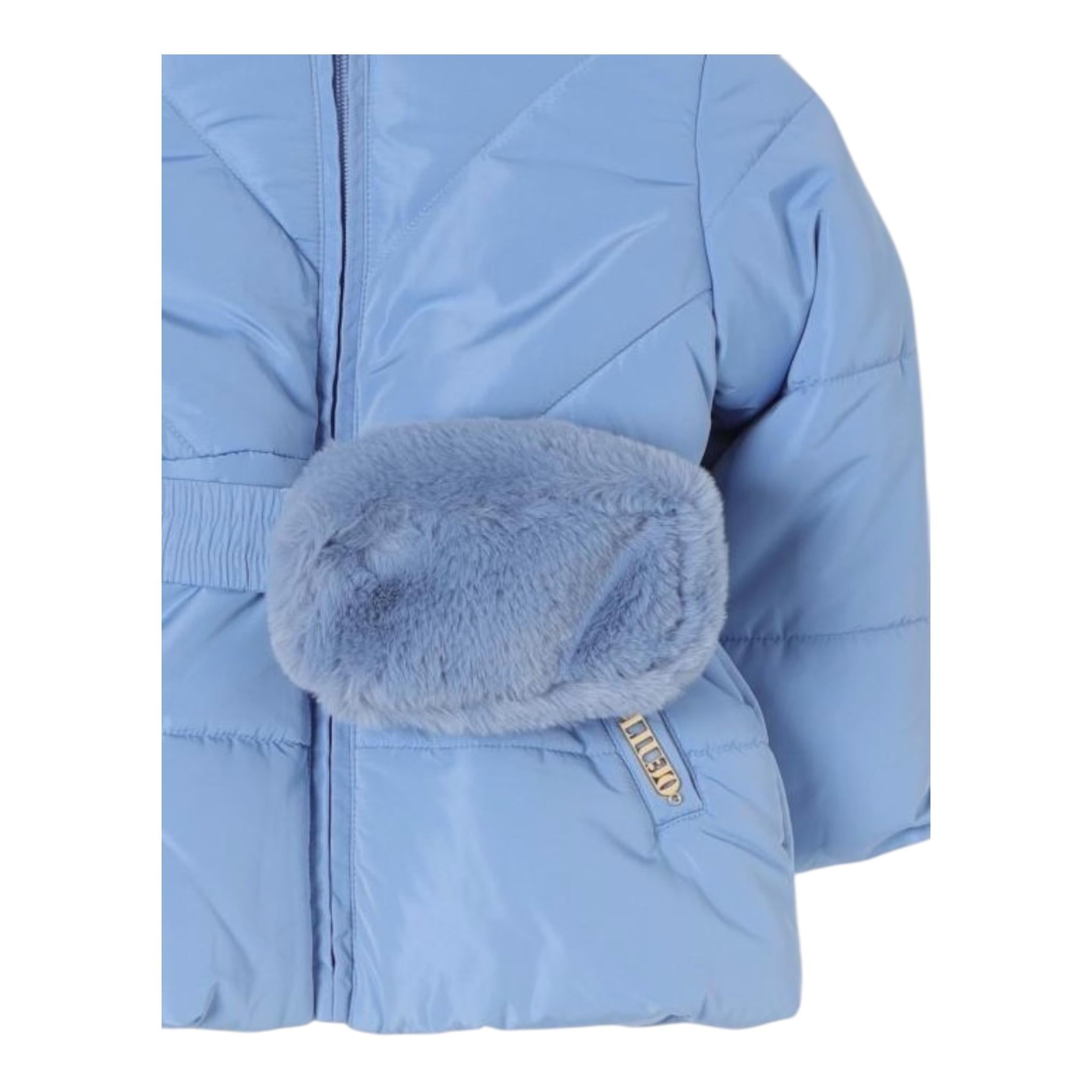 LIU JO giubbino tinta unita con cintura Azzurro per Bambina KF4004T3965 AZZURRO LIU JO