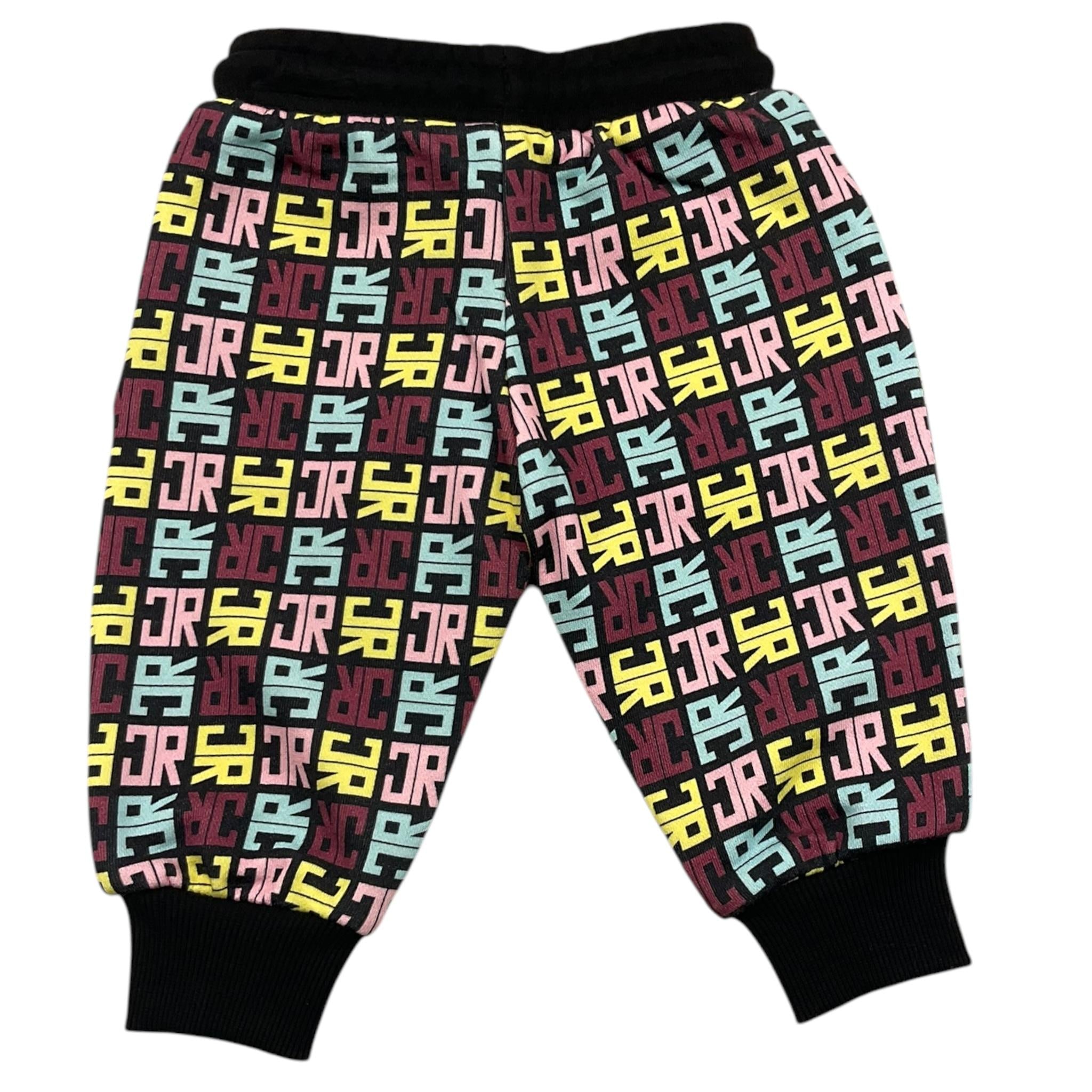 JOHN RICHMOND pantalone fantasia logo Nero per Neonata RIA25084PA NERO JOHN RICHMOND