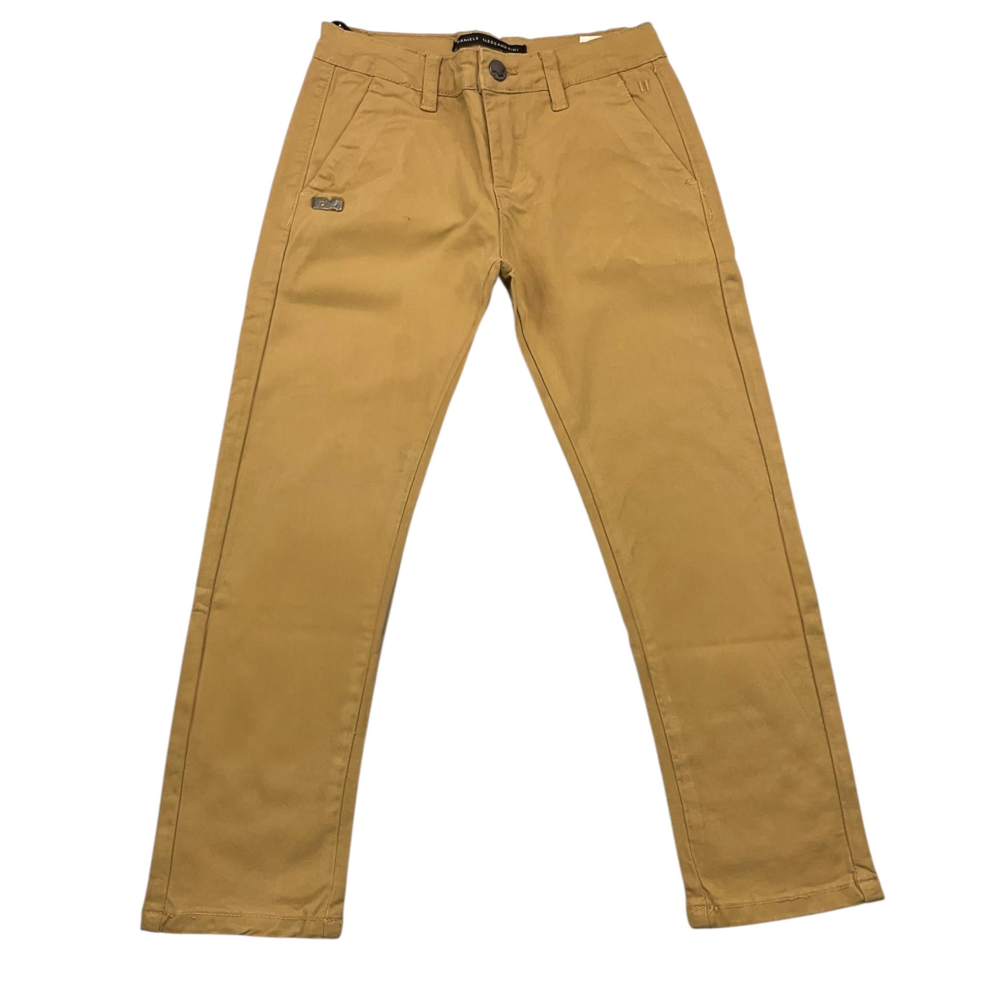 DANIELE ALESSANDRINI pantalone tinta unita con tasche americane Cammello per Bambino 1231P00017X CAMMELLO DANIELE ALESSANDRINI