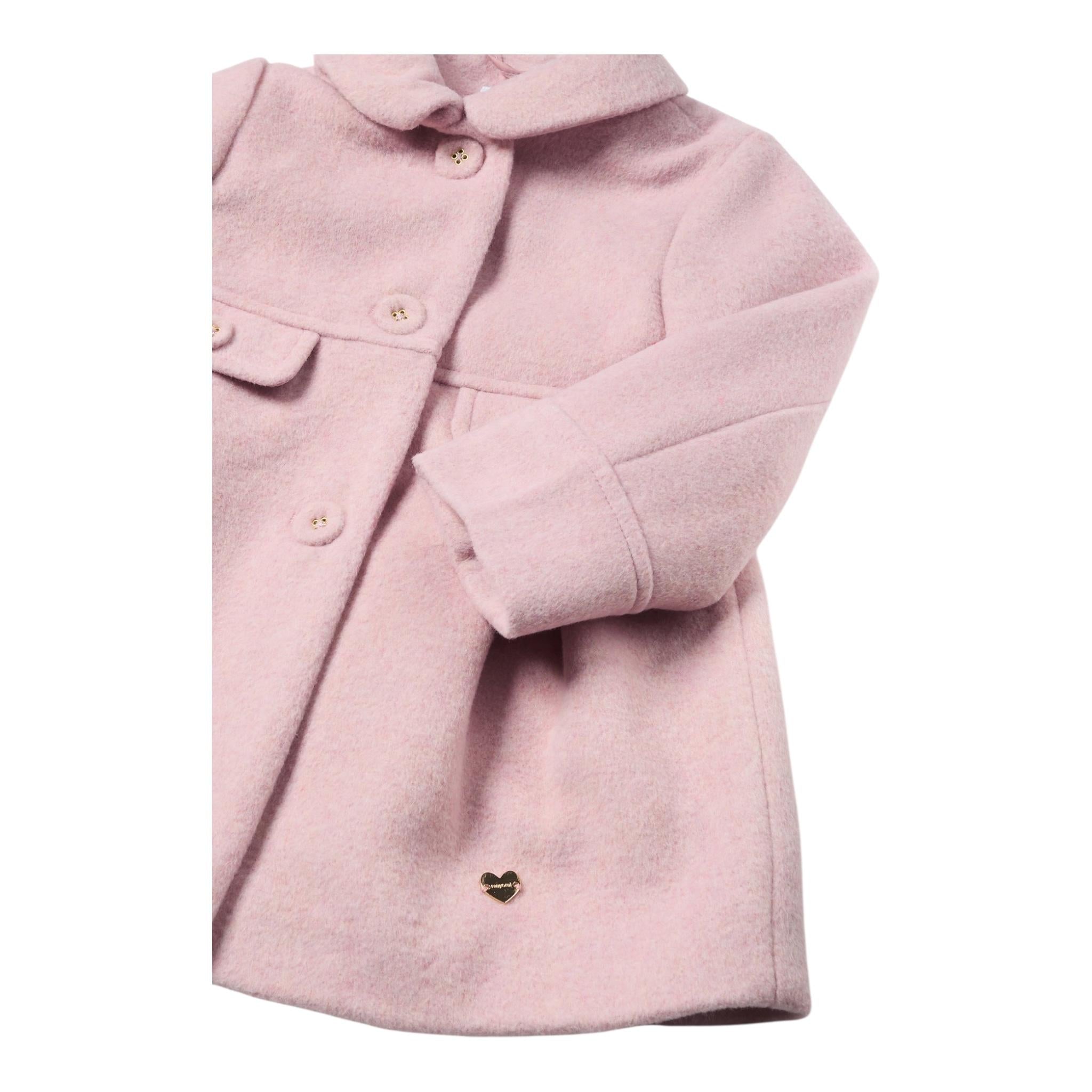 MAYORAL cappotto tinta unita con finte tasche Rosa per Bambina 2479J ROSA MAYORAL