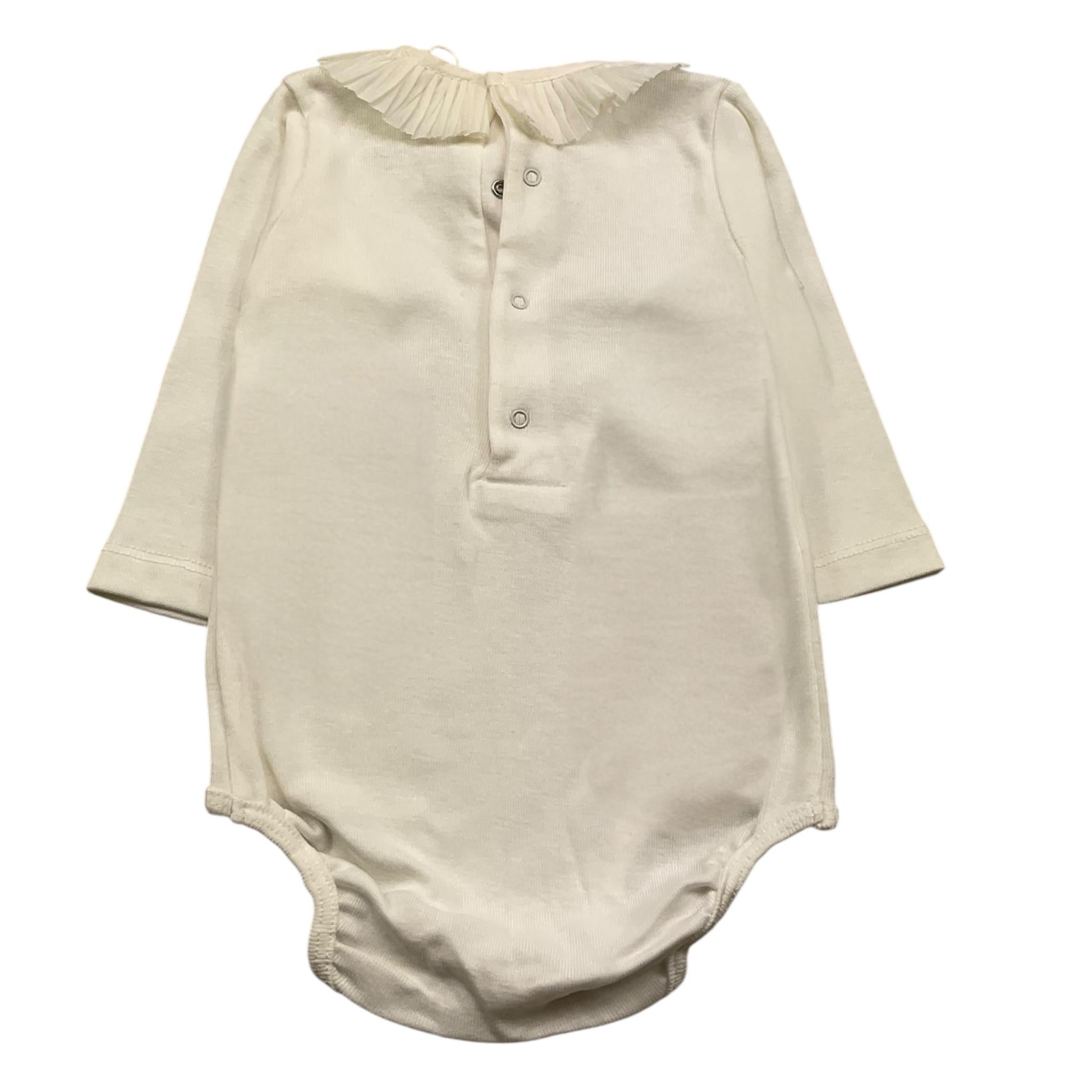 WEDOBLE body manica lunga tinta unita con colletto Panna per Neonata I2411616 PANNA WEDOBLE