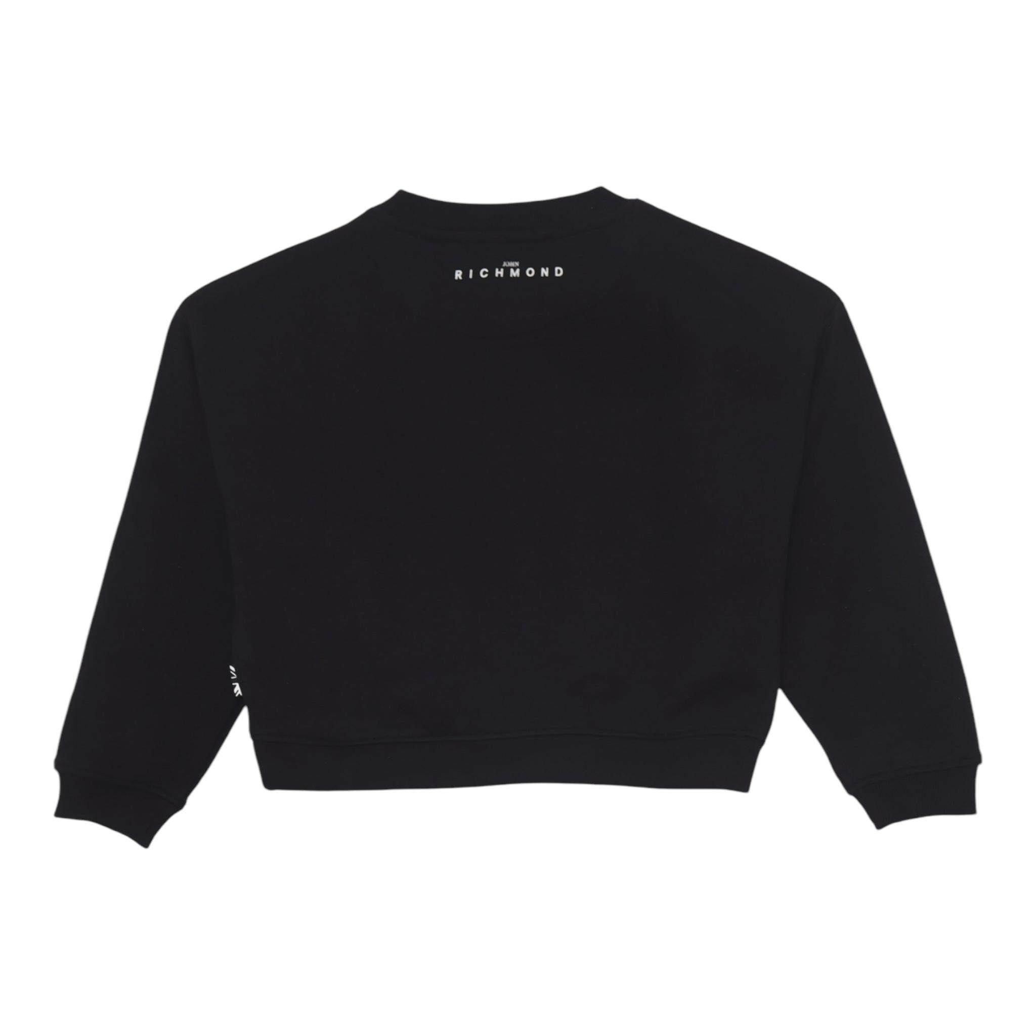 JOHN RICHMOND completo 2pz felpa- pantalone bicolore Nero per Bambina RGA24124CF NERO JOHN RICHMOND