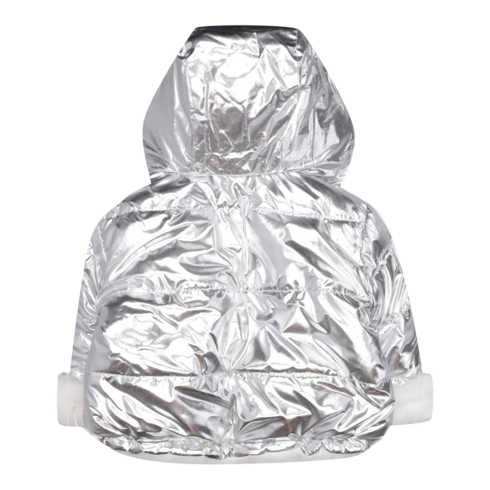 TWINSET giubbino reversbile con cappuccio bicolore Bianco/argento per Bambina 242GJ2210 BIANCO/ARGENTO TWINSET