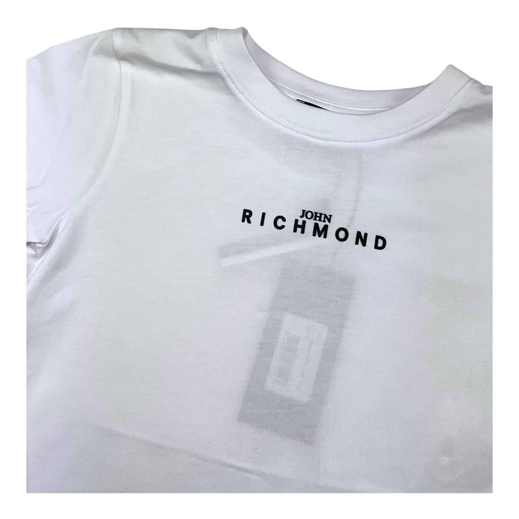 JOHN RICHMOND t-shirt girocollo tinta unita cn logo Bianco per Bambino RBA25010TS BIANCO JOHN RICHMOND