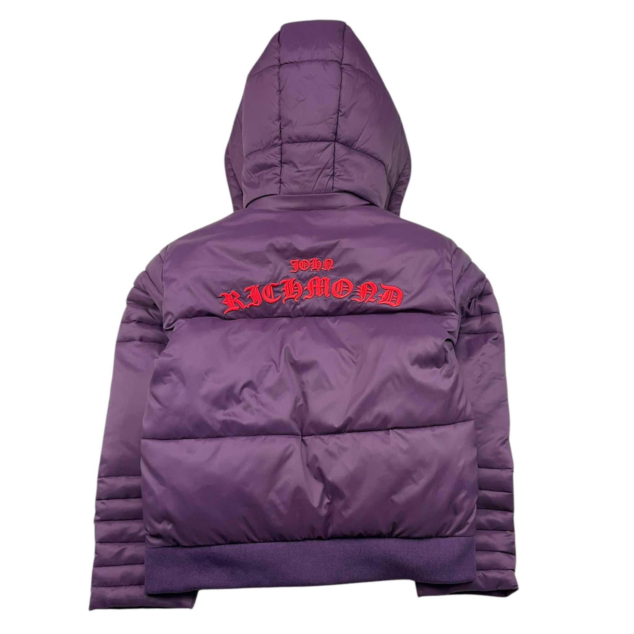 JOHN RICHMOND giubbino tinta unita con cappuccio e ricami Viola per Bambina RGA25109PI VIOLA JOHN RICHMOND