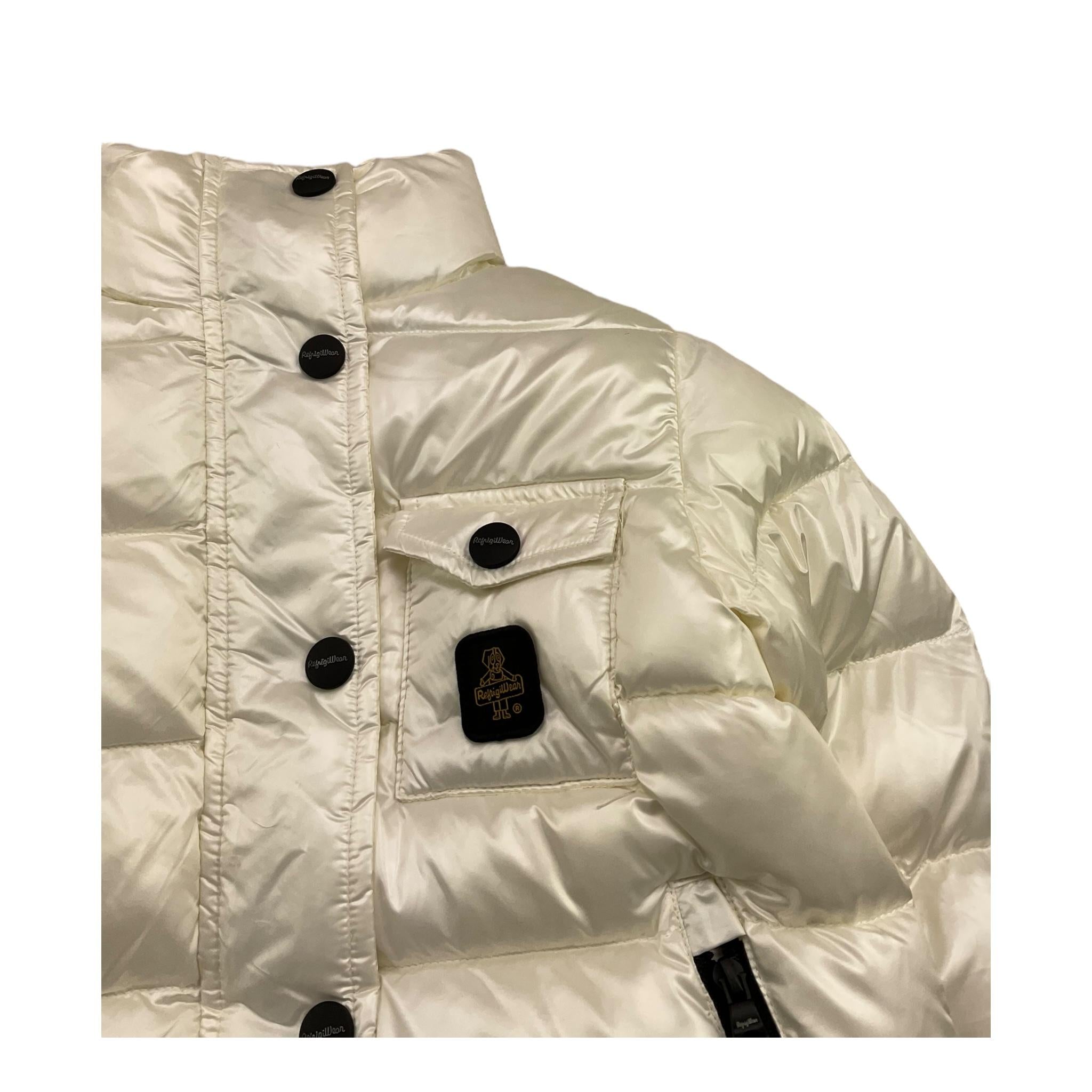 REFRIGIWEAR giubbino tinta unita con zip e cappuccio Panna per Bambina RWG960X PANNA REFRIGIWEAR