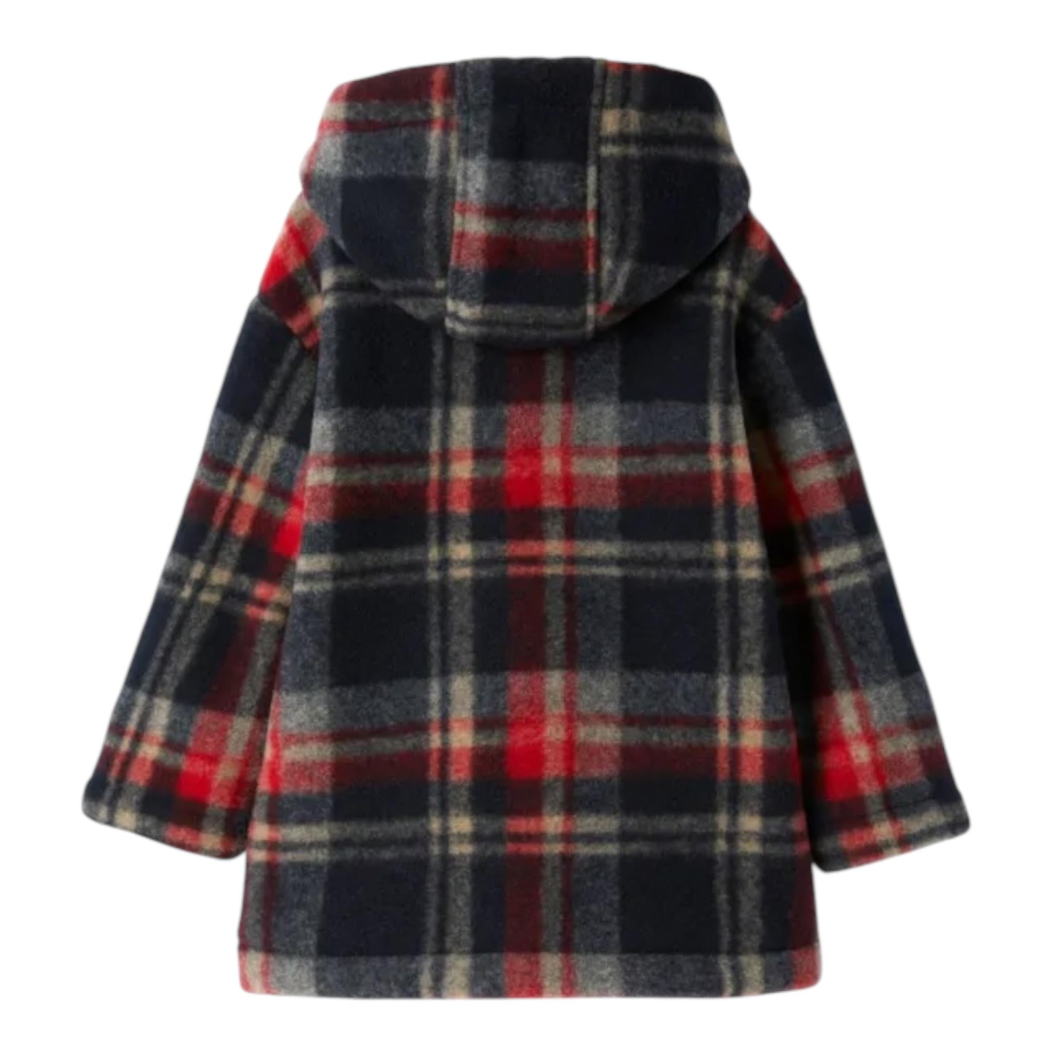 IL GUFO cappotto bicolore con fantasia a quadri Nero/rosso per Bambino A24GP349M3004 NERO/ROSSO IL GUFO