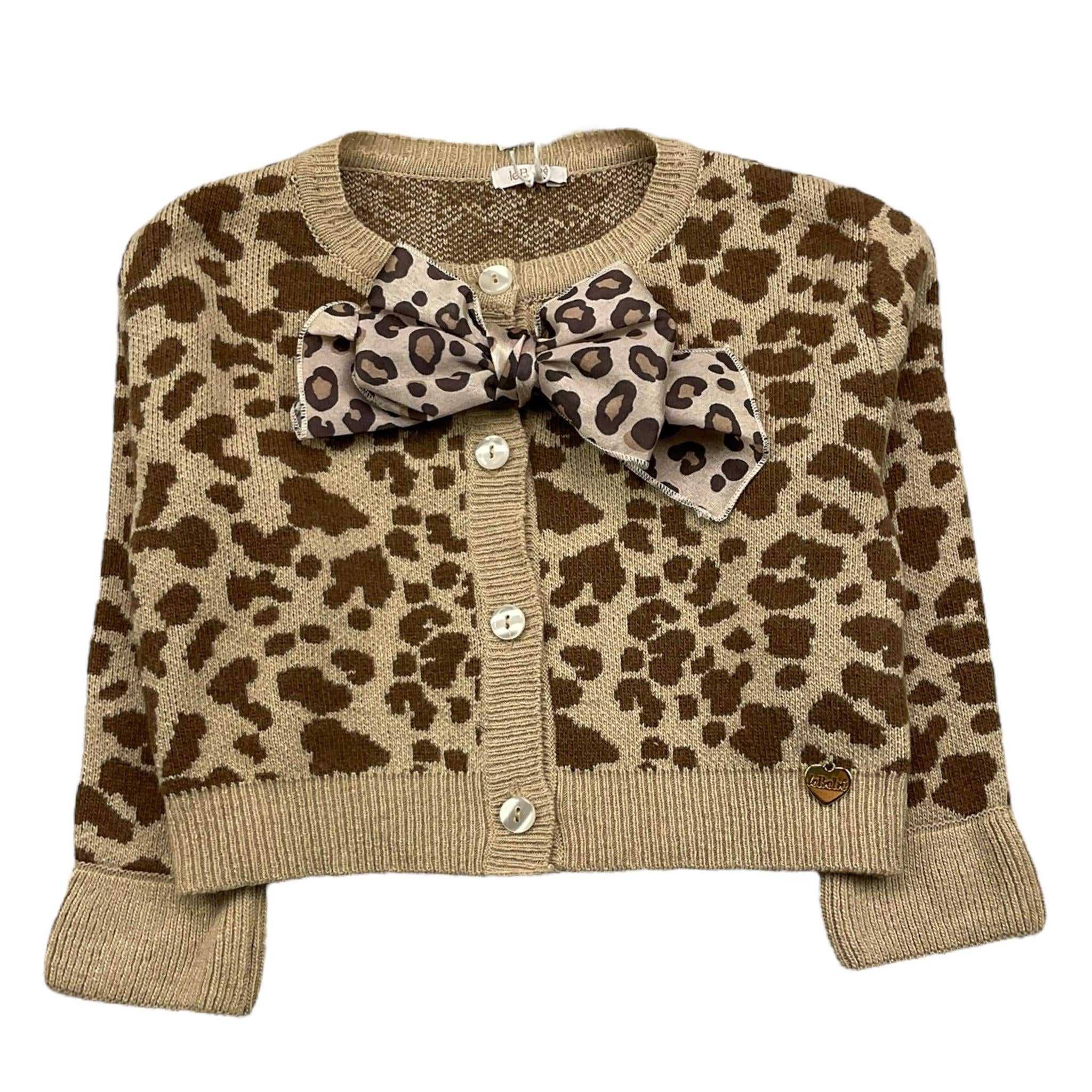LE BEBE' cardigan fantasia maculata Beige per Neonata LBG6103 BEIGE LE BEBE'