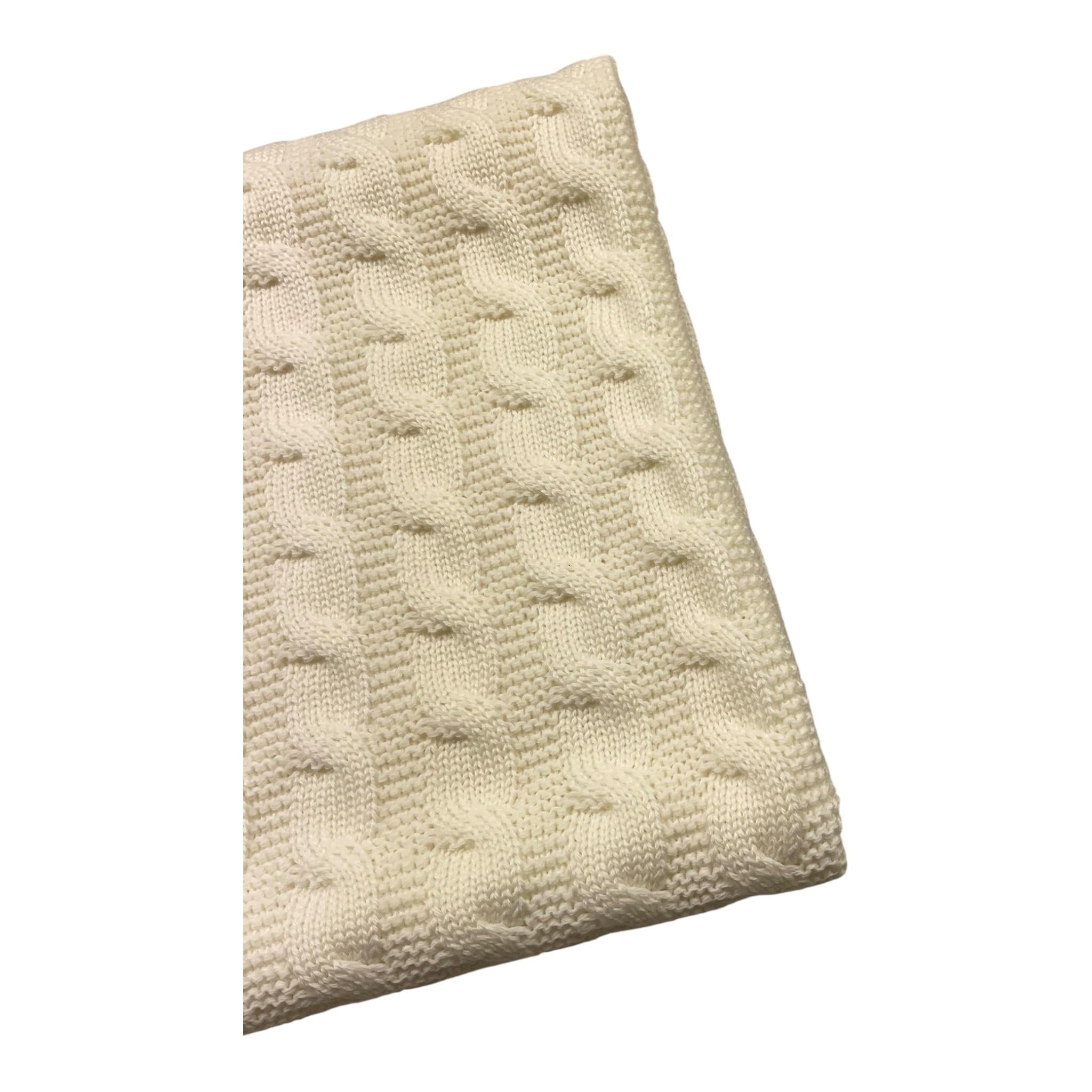 BABY LORD coperta tinta unita con ricami Panna per Neonato 123 PANNA BABY LORD