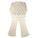 LIU JO completo 2 pezzi maglia-pantalone modello zampa Panna per Bambina KF4034 PANNA LIU JO