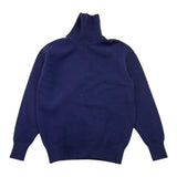 JURTA maglia tinta unita collo alto Blu per Bambino BA4K BLU JURTA