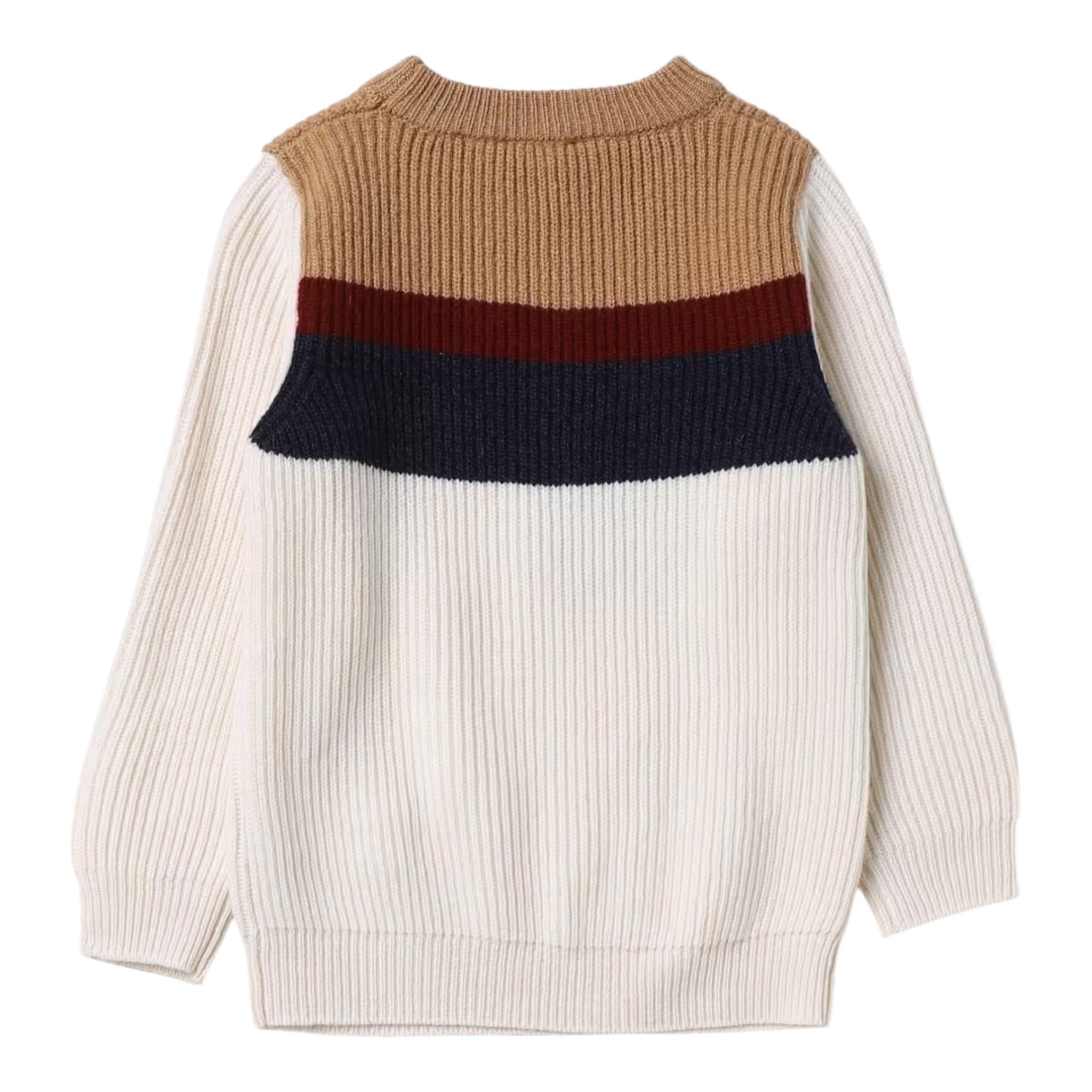 FAY maglia tinta unita con stampa Bianco per Bambino FT9P50 BIANCO FAY