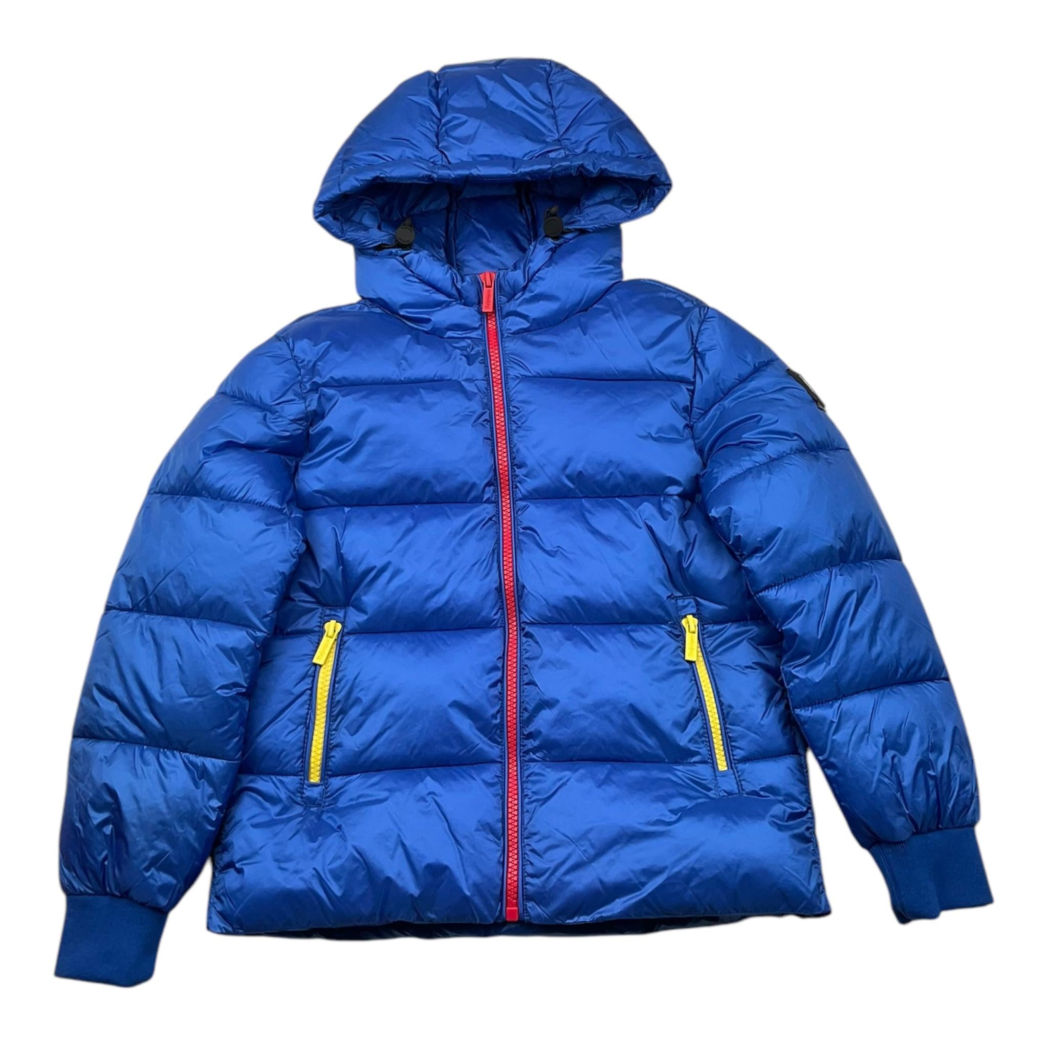 REFRIGUE giubbino tinta unita con cappuccio e zip in contrasto Blu per Bambino 2871O0001J BLU REFRIGUE