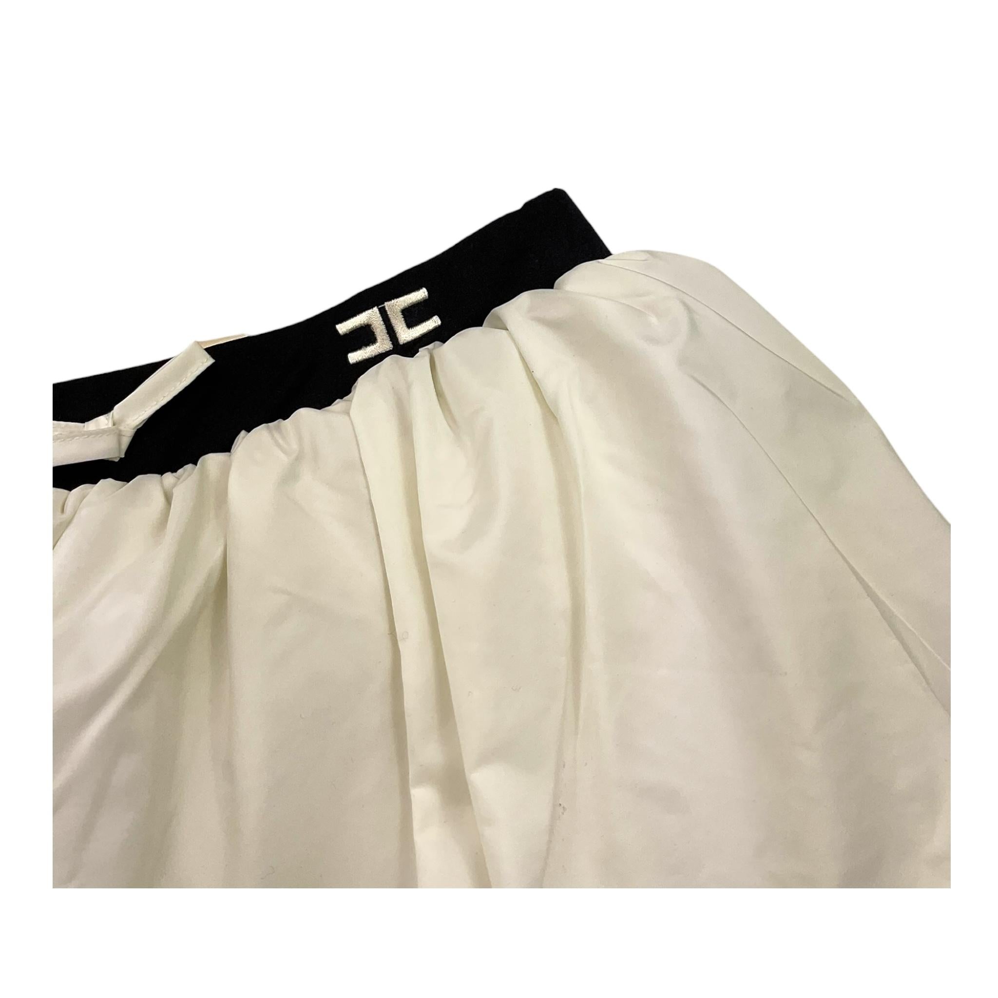 ELISABETTA FRANCHI gonna tinta unita a palloncino con elastico in vita Panna per Bambina EFGO163X PANNA ELISABETTA FRANCHI