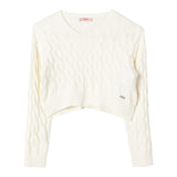 LIU JO maglia girocollo tinta unita con trecce Panna per Bambina GF4214 PANNA LIU JO