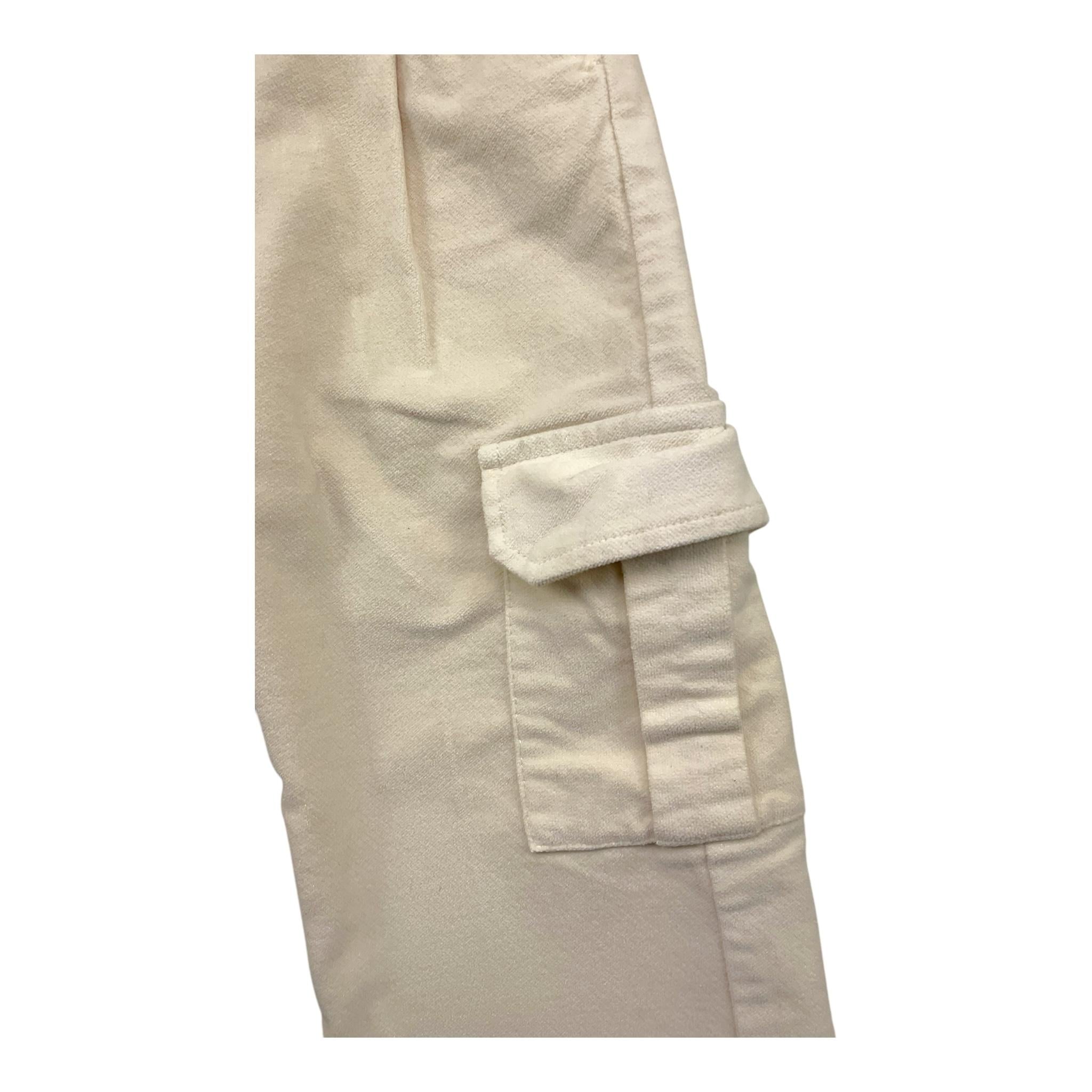 ZHOE & TOBIAH pantalone tinta unita con tasconi e elastico in vita Panna per Neonata PJK15 PANNA ZHOE & TOBIAH