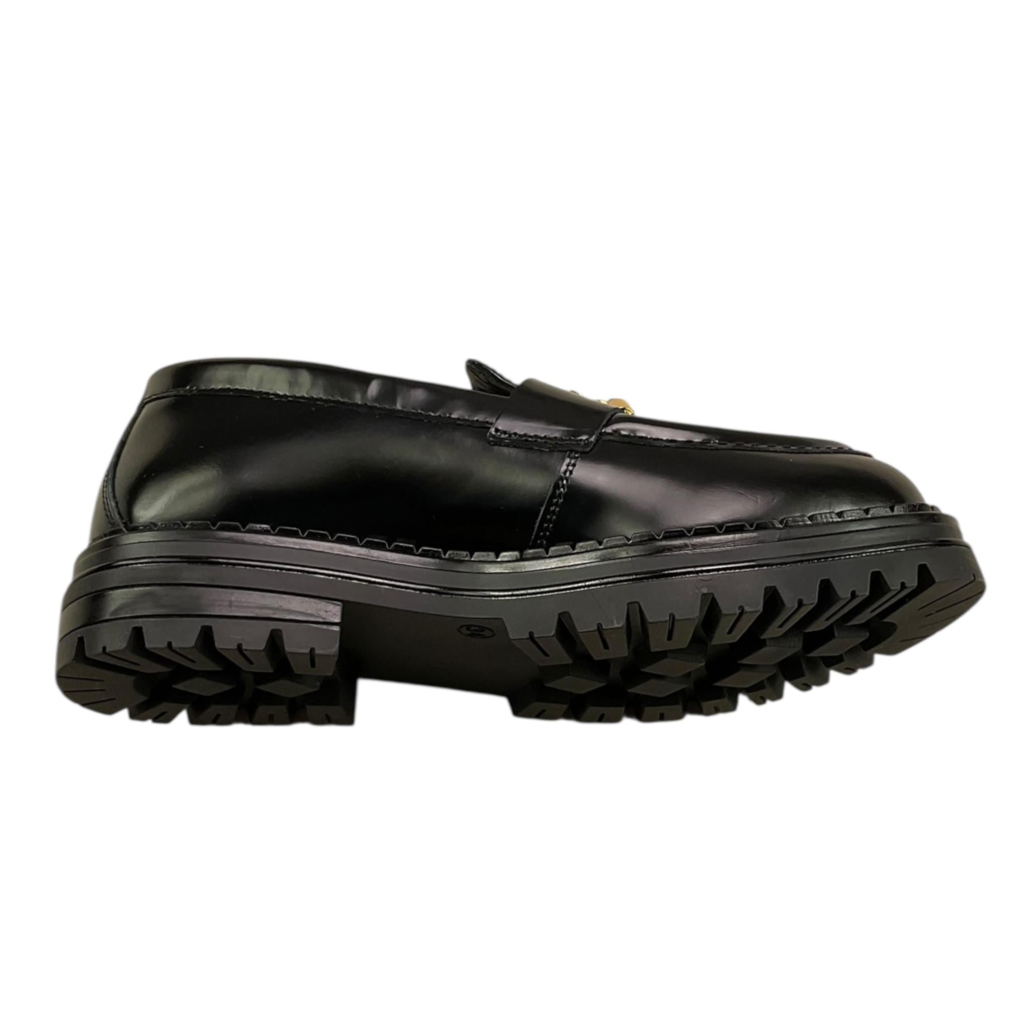 ELISABETTA FRANCHI francesine tinta unita con suola in gomma Nero per Bambina F4A4E0128 NERO ELISABETTA FRANCHI