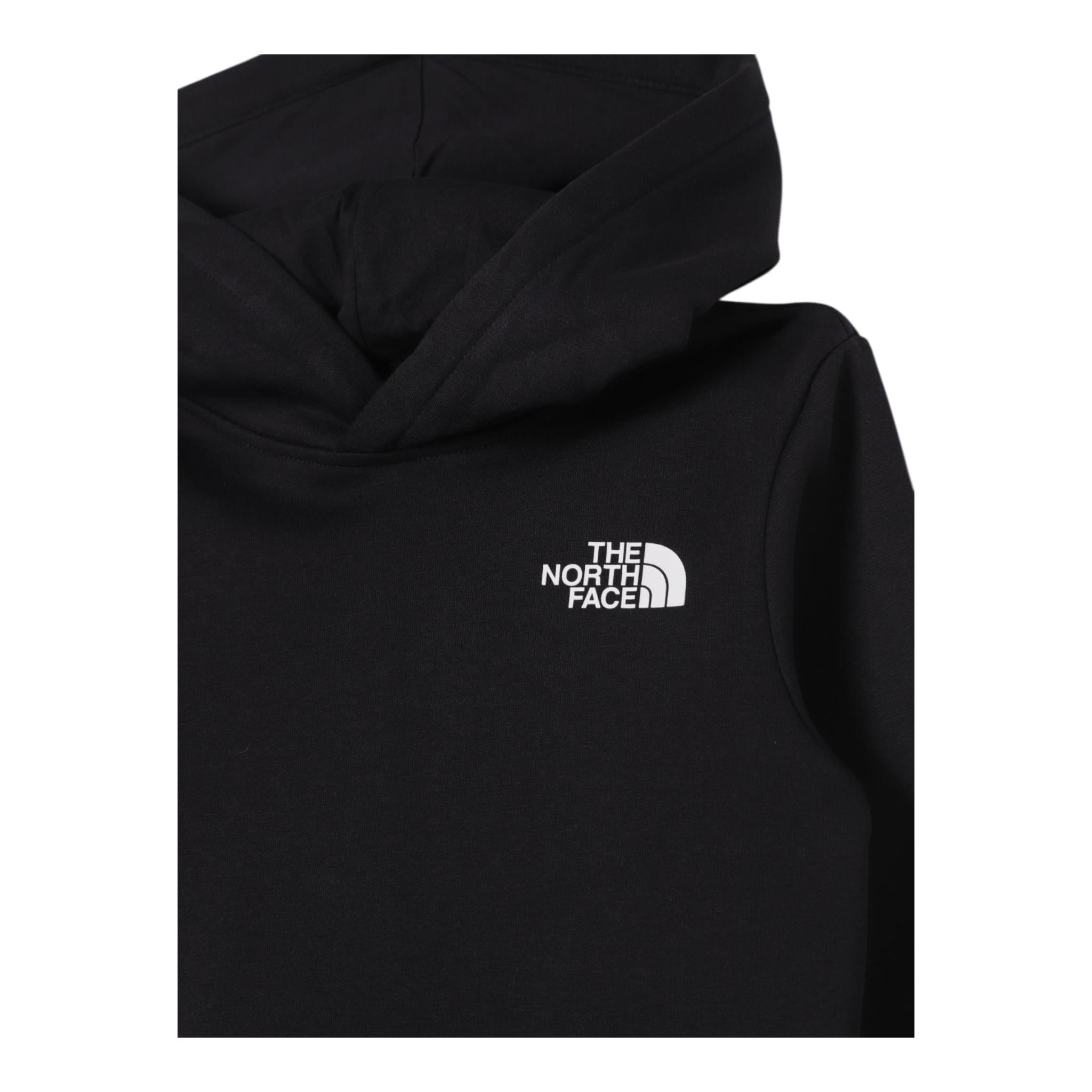 THE NORTH FACE felpa chiusa con cappuccio tinta unita cn logo Nero per Bambino NF0A89H9JK3 NERO THE NORTH FACE
