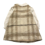 BARCELLINO set abito-camicia bicolore Beige per Neonata 115621 BEIGE BARCELLINO