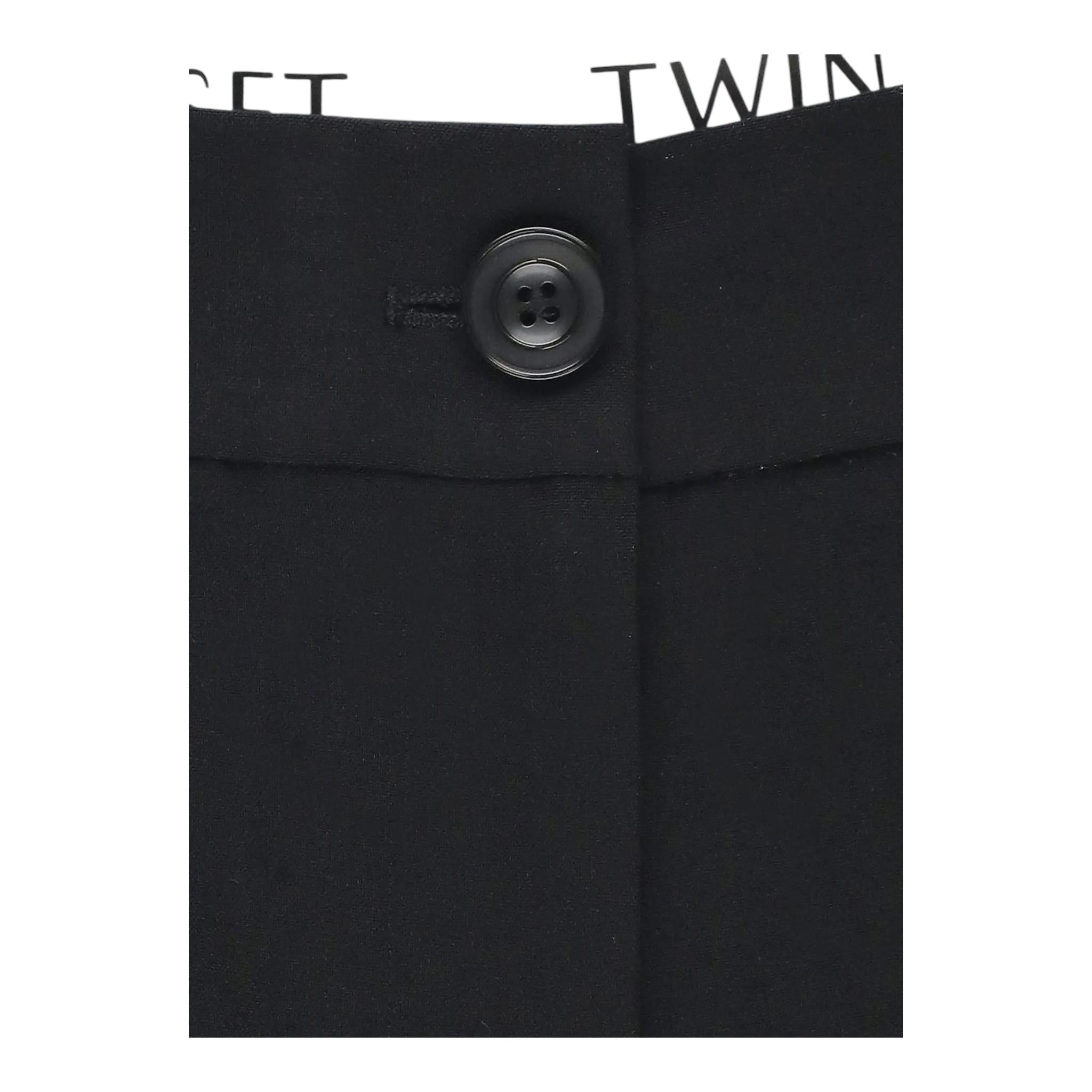 MOSCHINO pantalone tinta unita modello palazzo Nero per Bambina 242GJ2119 NERO MOSCHINO