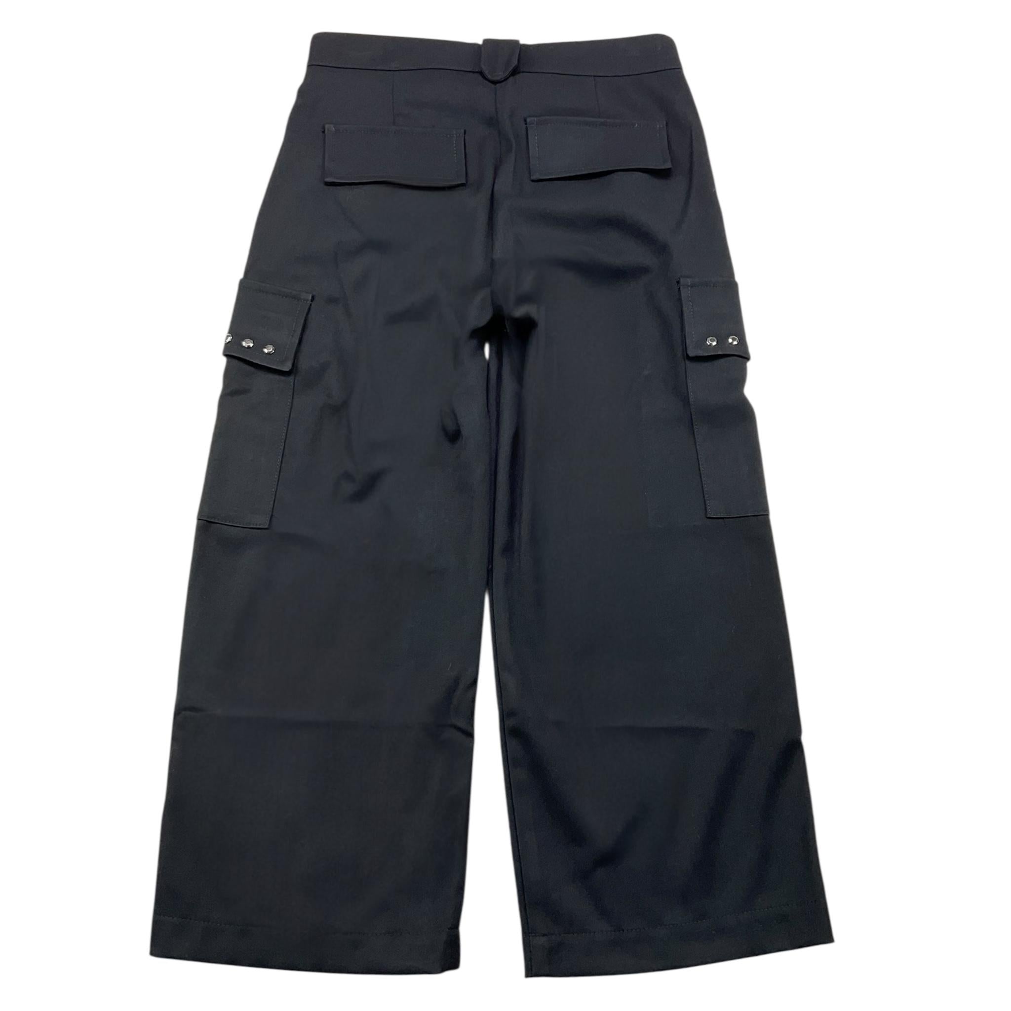 DIXIE pantalone tinta unita modello palazzo Nero per Bambina PHS8132G67 NERO DIXIE