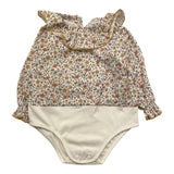 LA STUPENDERIA camicia modello body tinta unita con fantasia fiori Bianco per Neonata TBBD522 BIANCO LA STUPENDERIA