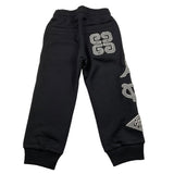 GIVENCHY pantalone tuta tinta unita con logo Nero per Bambino H24233 NERO GIVENCHY