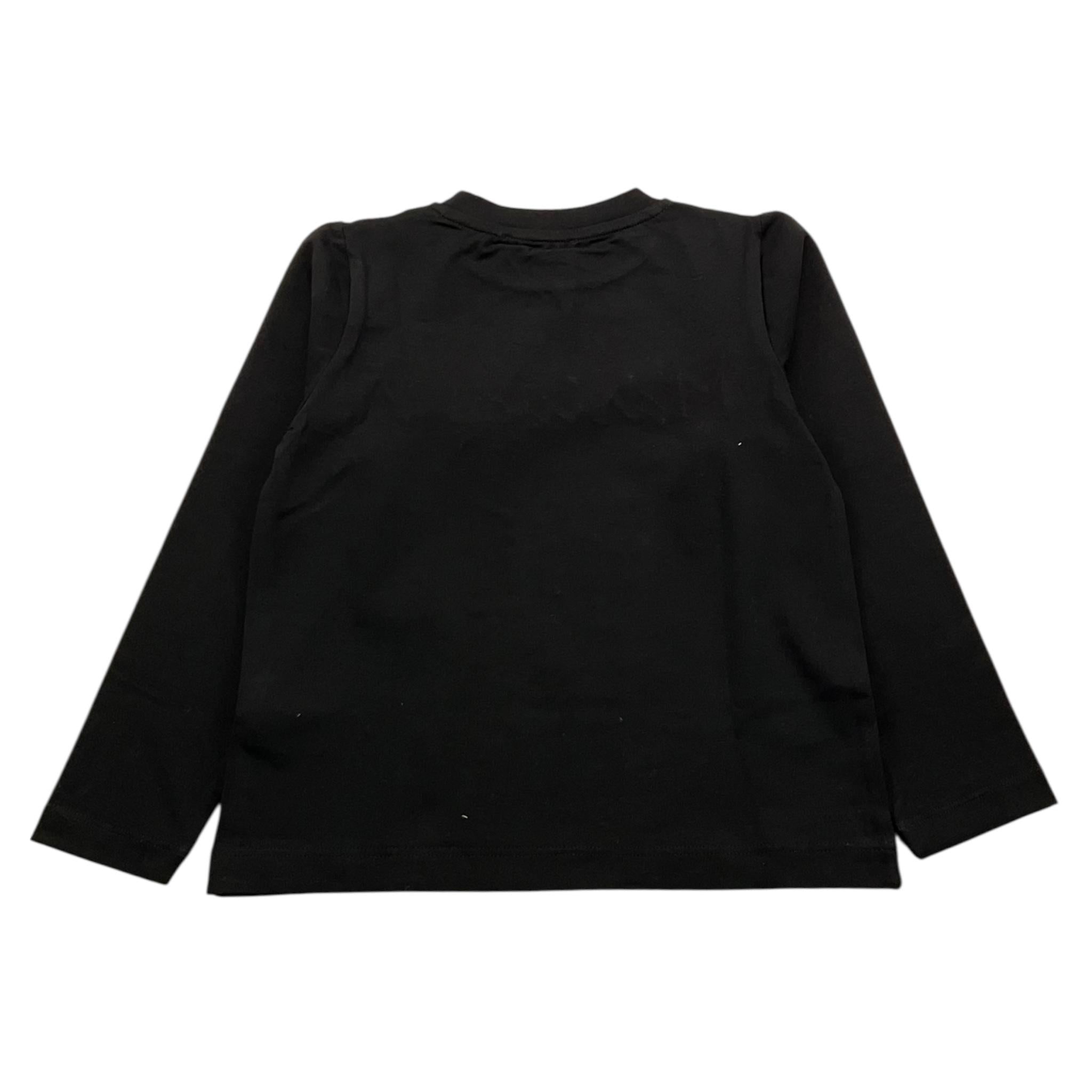 MARIUCCIA shirt girocollo tinta unita con stampa logo Nero per Neonata MBFW22T617 NERO MARIUCCIA