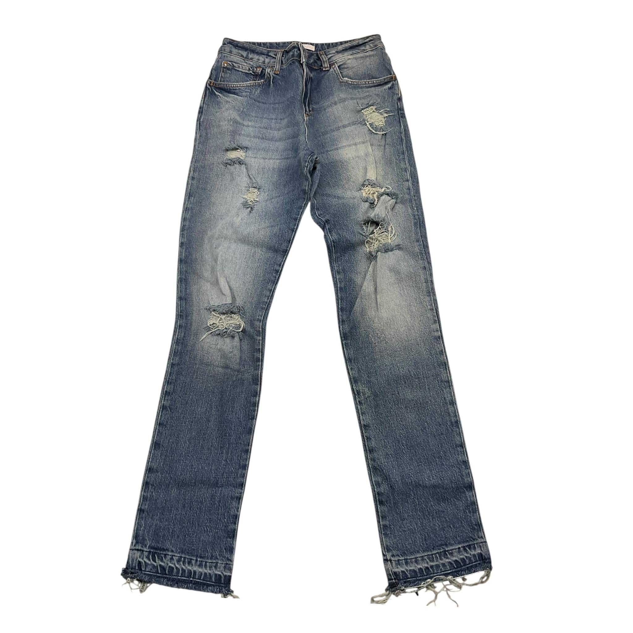 LIU JO jeans tinta unita cn strappi Blu per Bambina GF3W105 BLU LIU JO