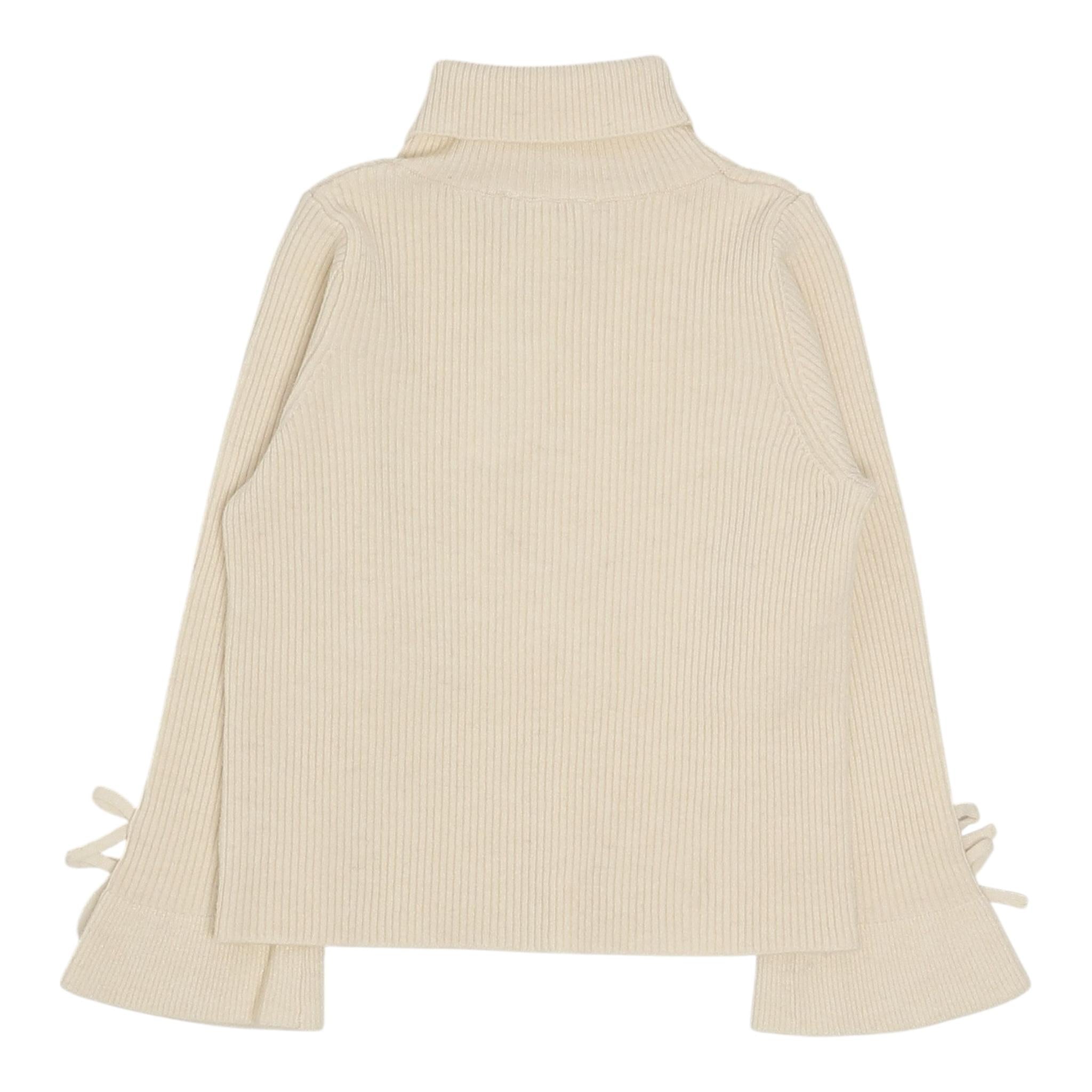 LIU JO maglia collo alto tinta unita Panna per Bambina KF4094 PANNA LIU JO