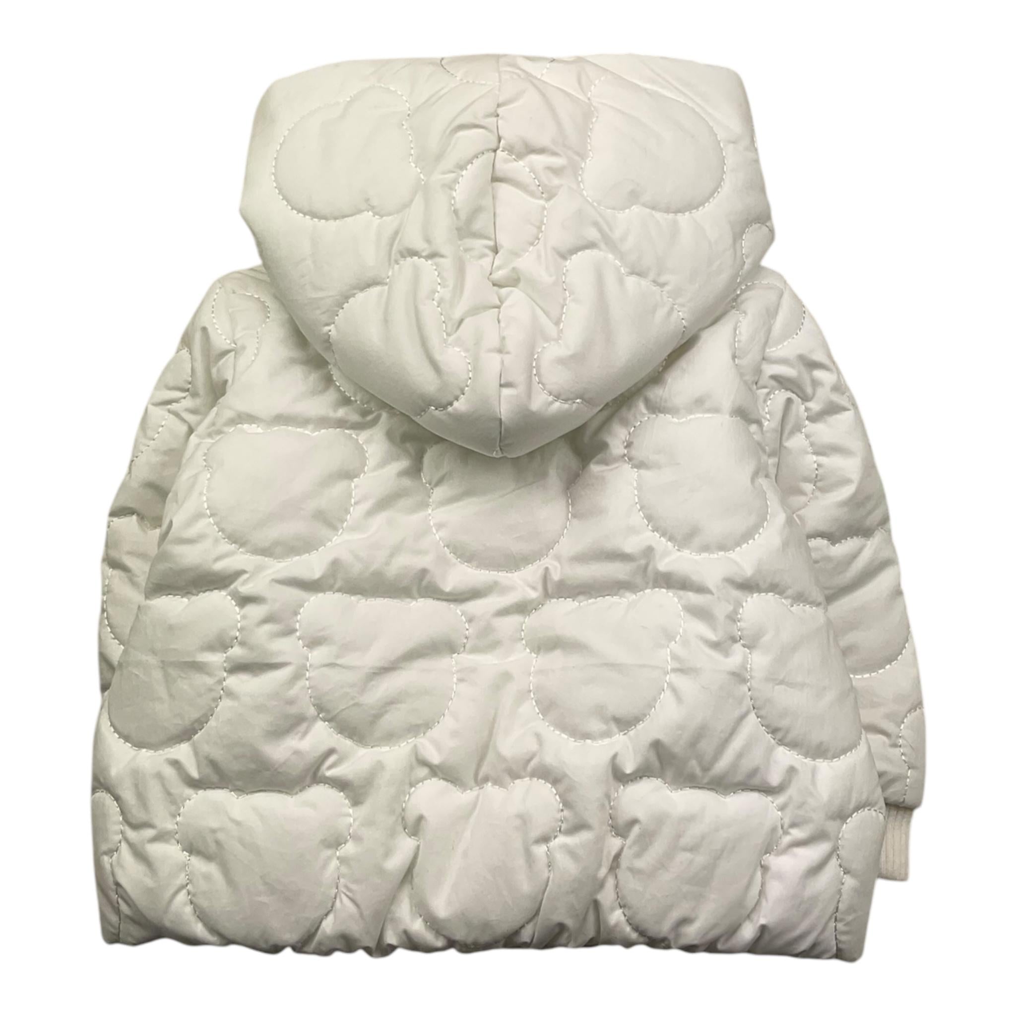 MOSCHINO giubbino tinta unita con bottoni e cappuccio Bianco per Neonato MUS030 BIANCO MOSCHINO
