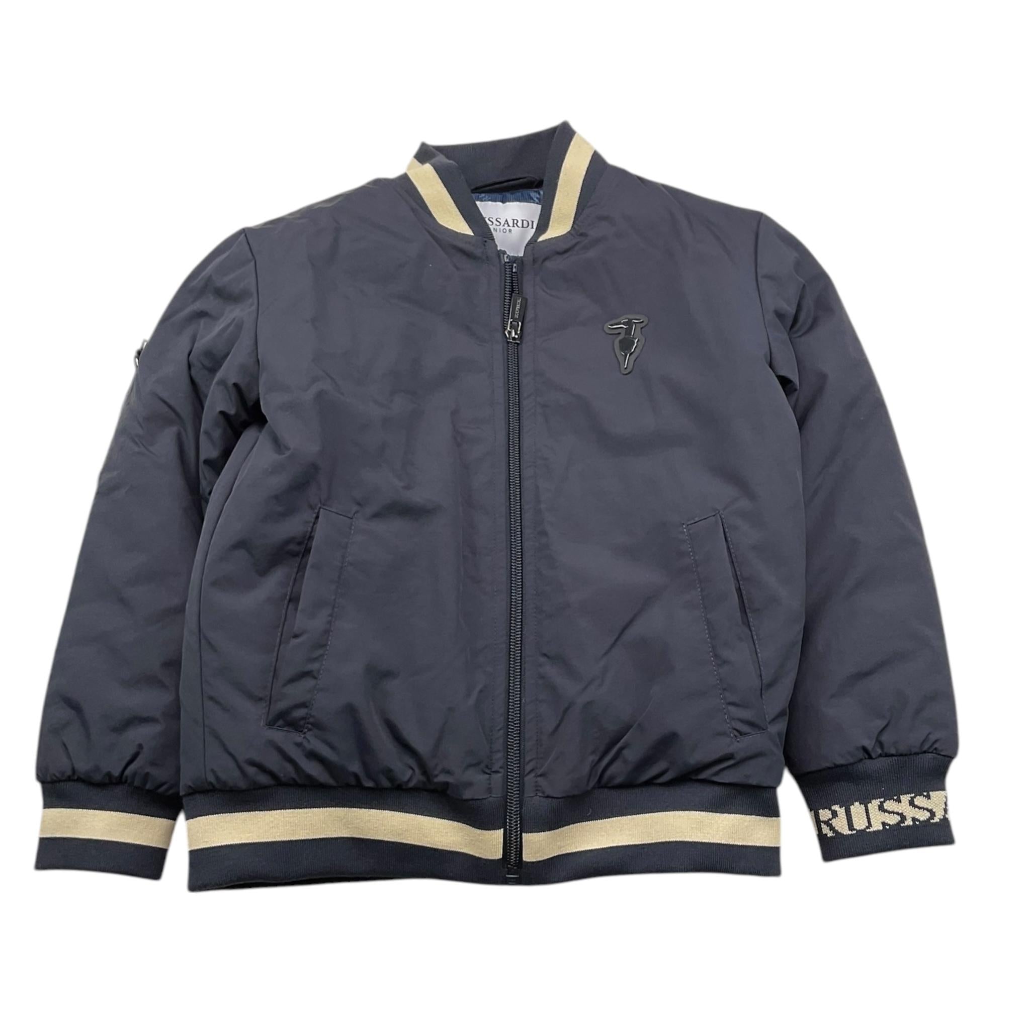 TRUSSARDI giubbino tinta unita con zip Blu per Bambino TBA25053GB BLU TRUSSARDI