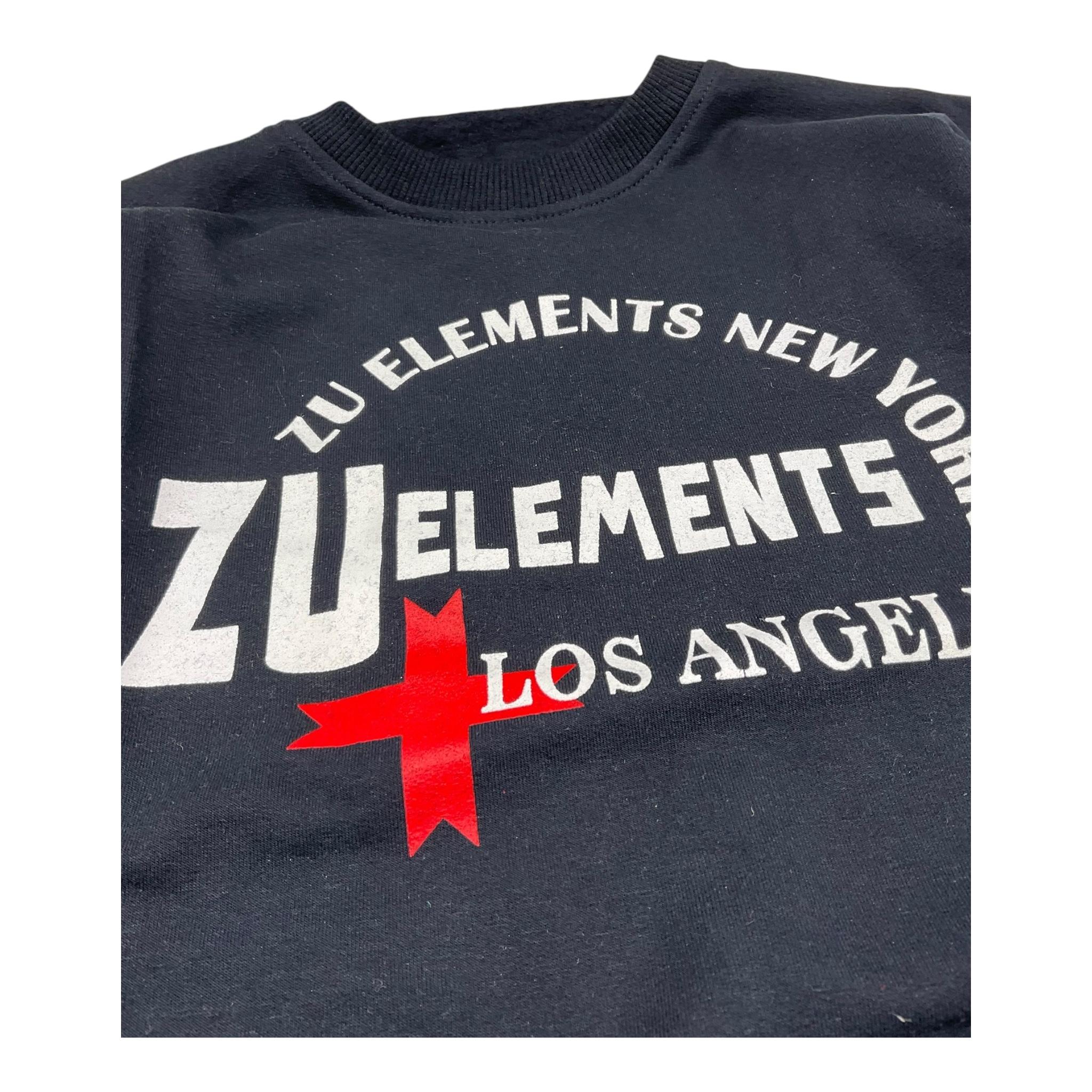 ZU+ELEMENTS completo 2pz felpa-pantalone tinta unita Blu per Bambino ZU1718 BLU ZU+ELEMENTS