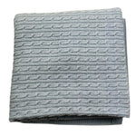 MAC ILUSIO'N coperta tinta unita con ricami Azzurro per Neonato TO77 AZZURRO MAC ILUSIO'N
