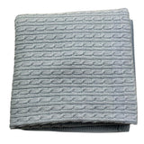 MAC ILUSIO'N coperta tinta unita con ricami Azzurro per Neonato TO77 AZZURRO MAC ILUSIO'N