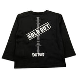 DOLCE & GABBANA shirt girocollo tinta unita con stampa in contrasto Nero per Neonato L2JTAY NERO DOLCE & GABBANA
