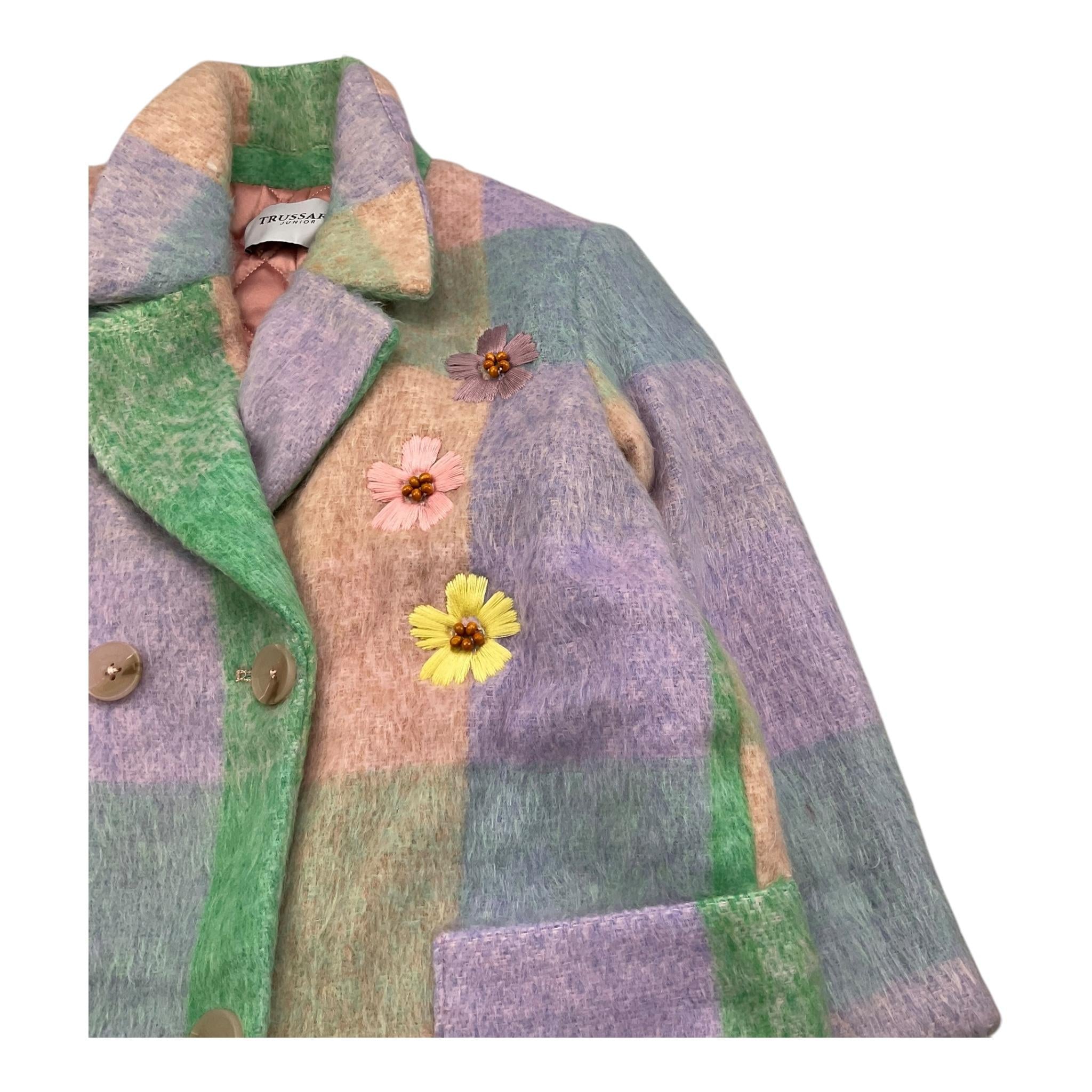 TRUSSARDI cappotto multicolor con ricami fiori Multicolor per Bambina TGA25076CP MULTICOLOR TRUSSARDI