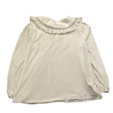 LA STUPENDERIA shirt tinta unita con colletto Panna per Bambina TJMG42 PANNA LA STUPENDERIA