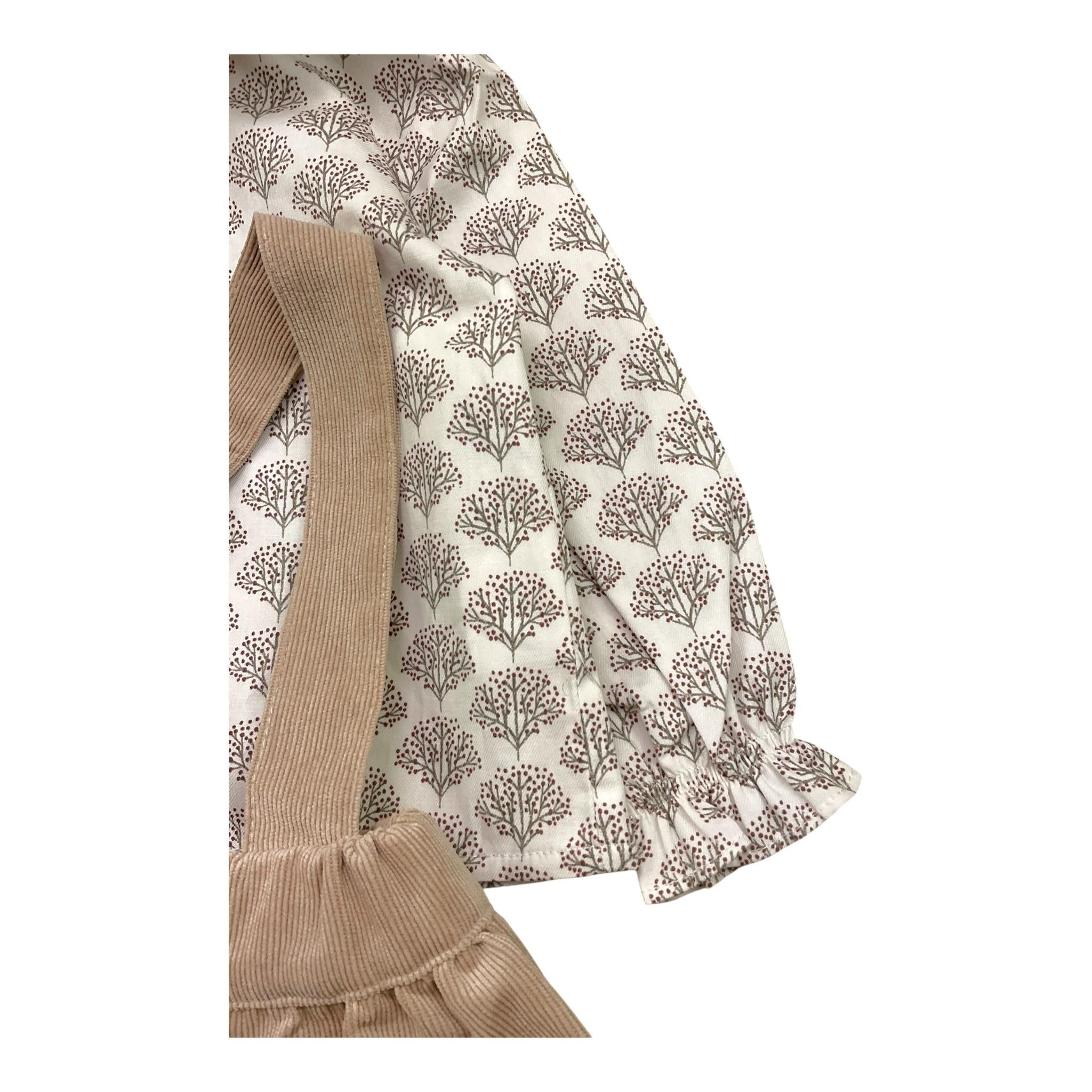 BABIDU completo 2pz gonna-camicia bicolore Bianco/beige per Neonata 41479 BIANCO/BEIGE BABIDU