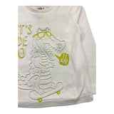 EMC shirt gircollo tinta unita con stampa Bianco per Bambino BX2315 BIANCO EMC