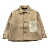 I'M BRIAN camicia manica lunga tinta unita con taschino Beige per Bambino CA3101JJ BEIGE I'M BRIAN