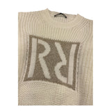 RELISH maglia girocollo tinta unita con ricami Panna per Bambina RGA2302114014 PANNA RELISH