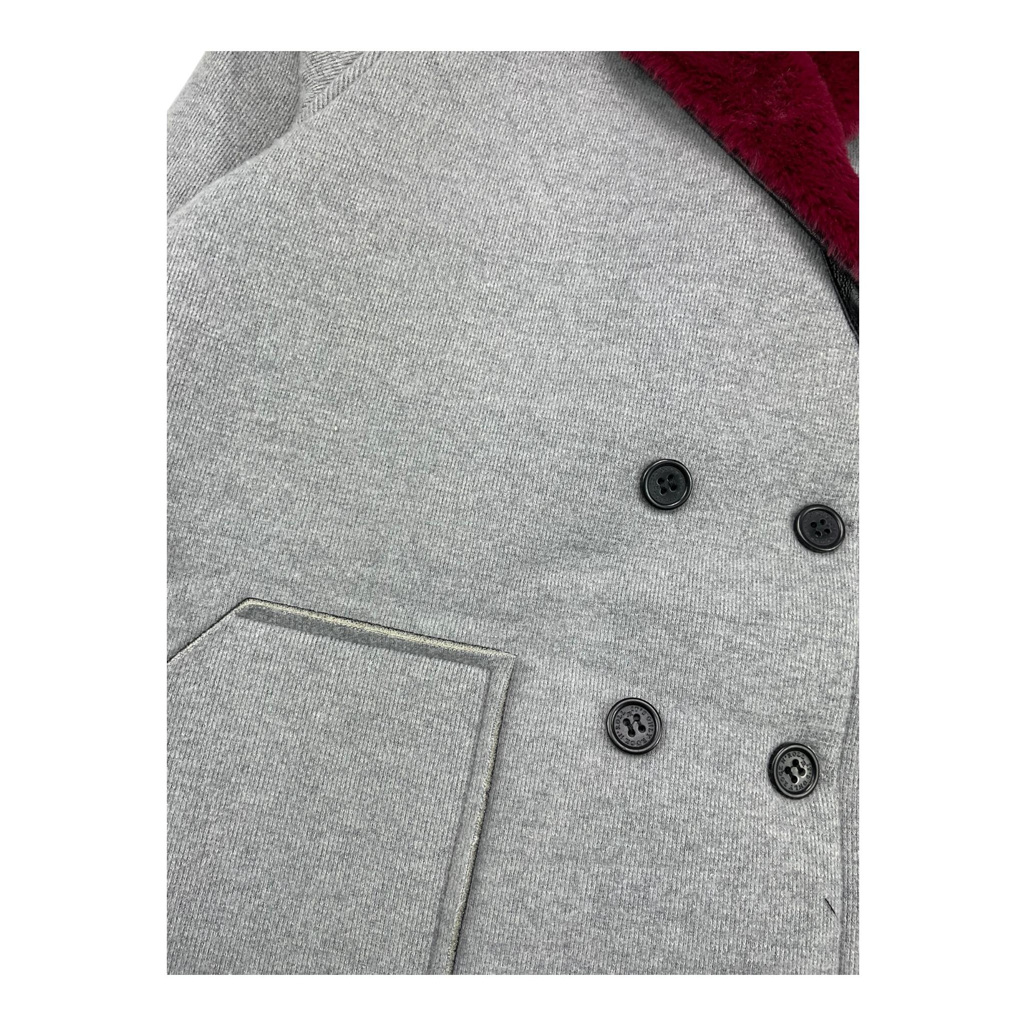 JOHN RICHMOND cappotto tinta unita con colletto in contrasto Grigio per Bambina RGA25108CP GRIGIO JOHN RICHMOND