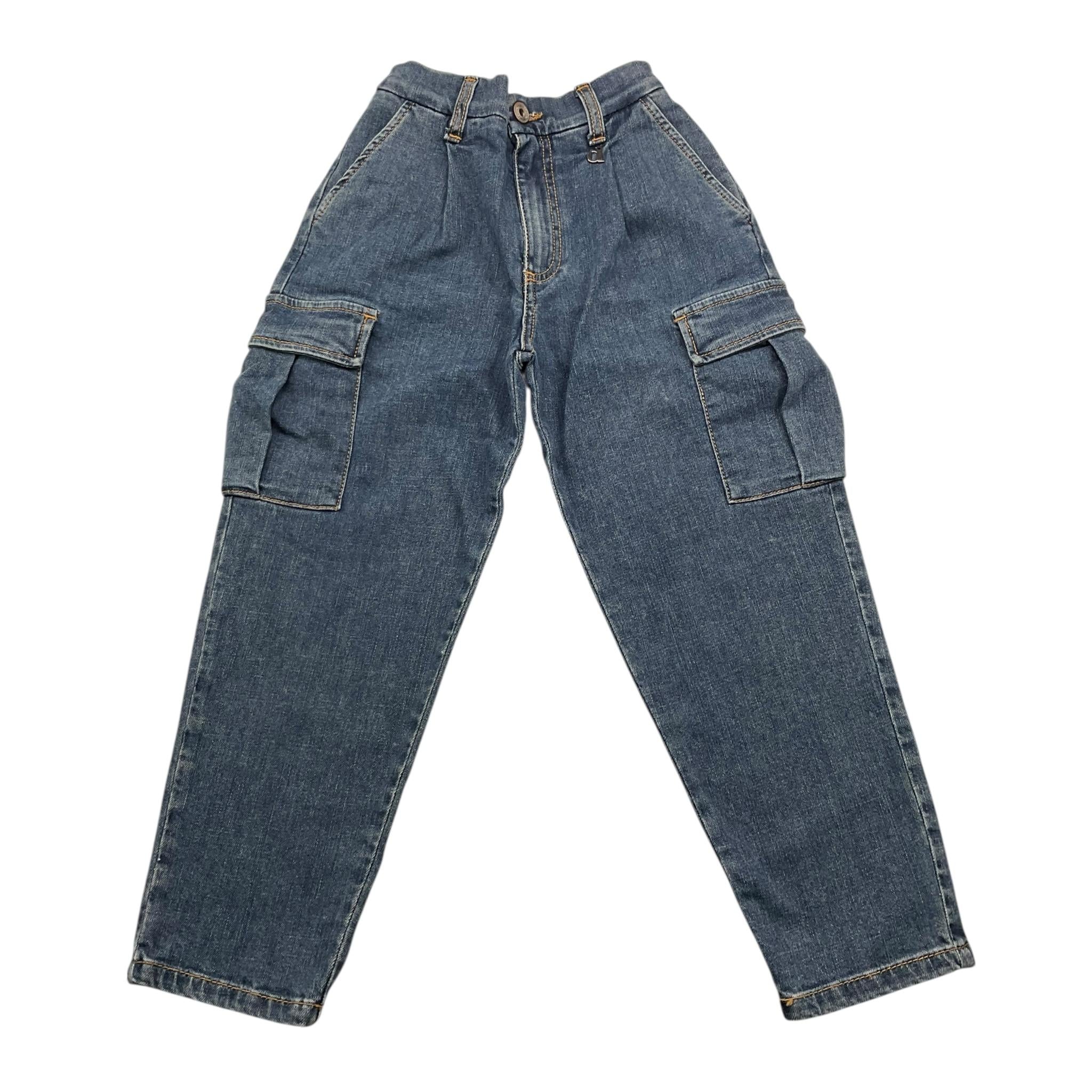 DIXIE jeans tinta unita cn elastico in vita Blu per Bambina PHT0010G67 BLU DIXIE